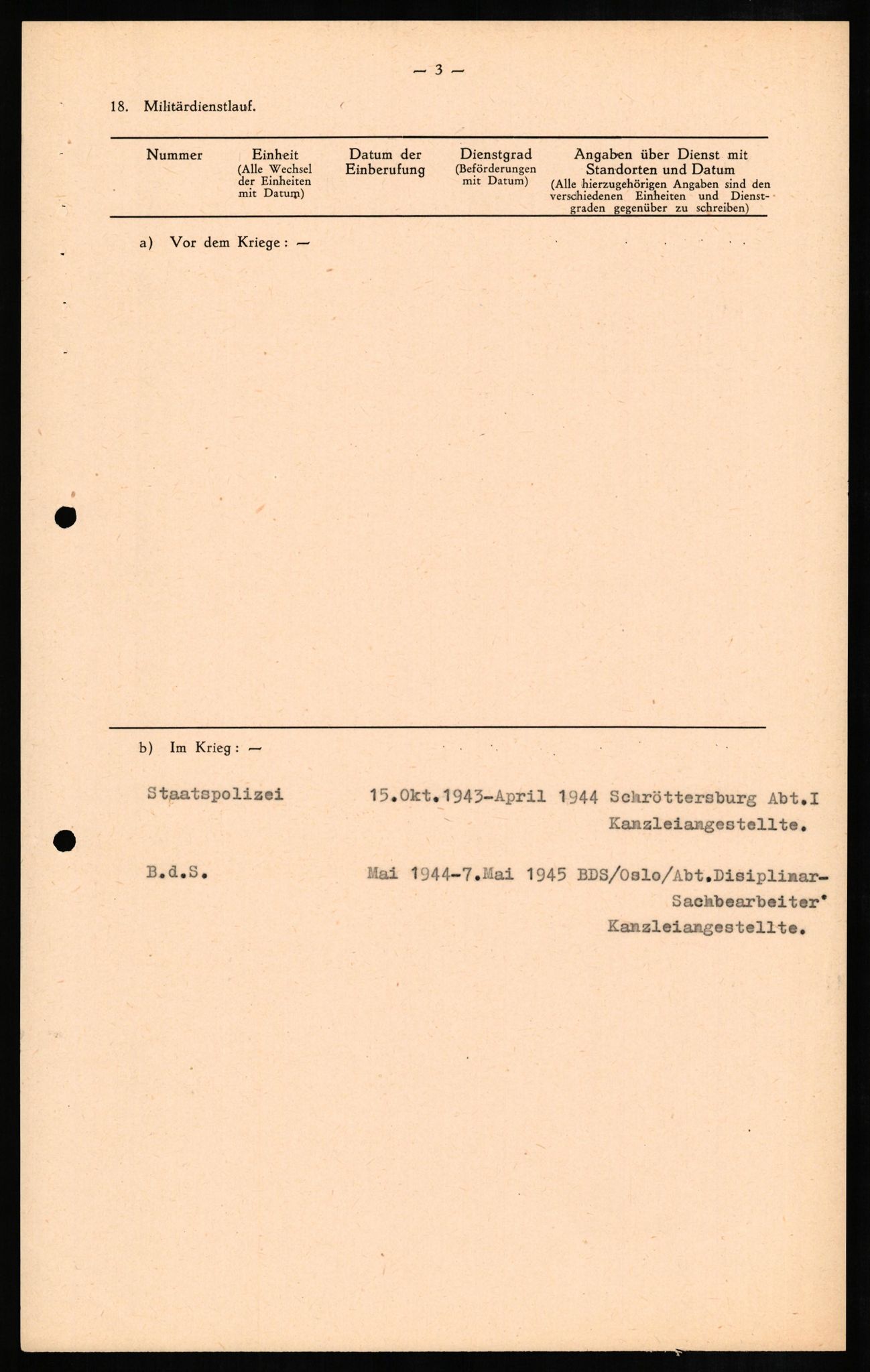 Forsvaret, Forsvarets overkommando II, AV/RA-RAFA-3915/D/Db/L0010: CI Questionaires. Tyske okkupasjonsstyrker i Norge. Tyskere., 1945-1946, p. 425