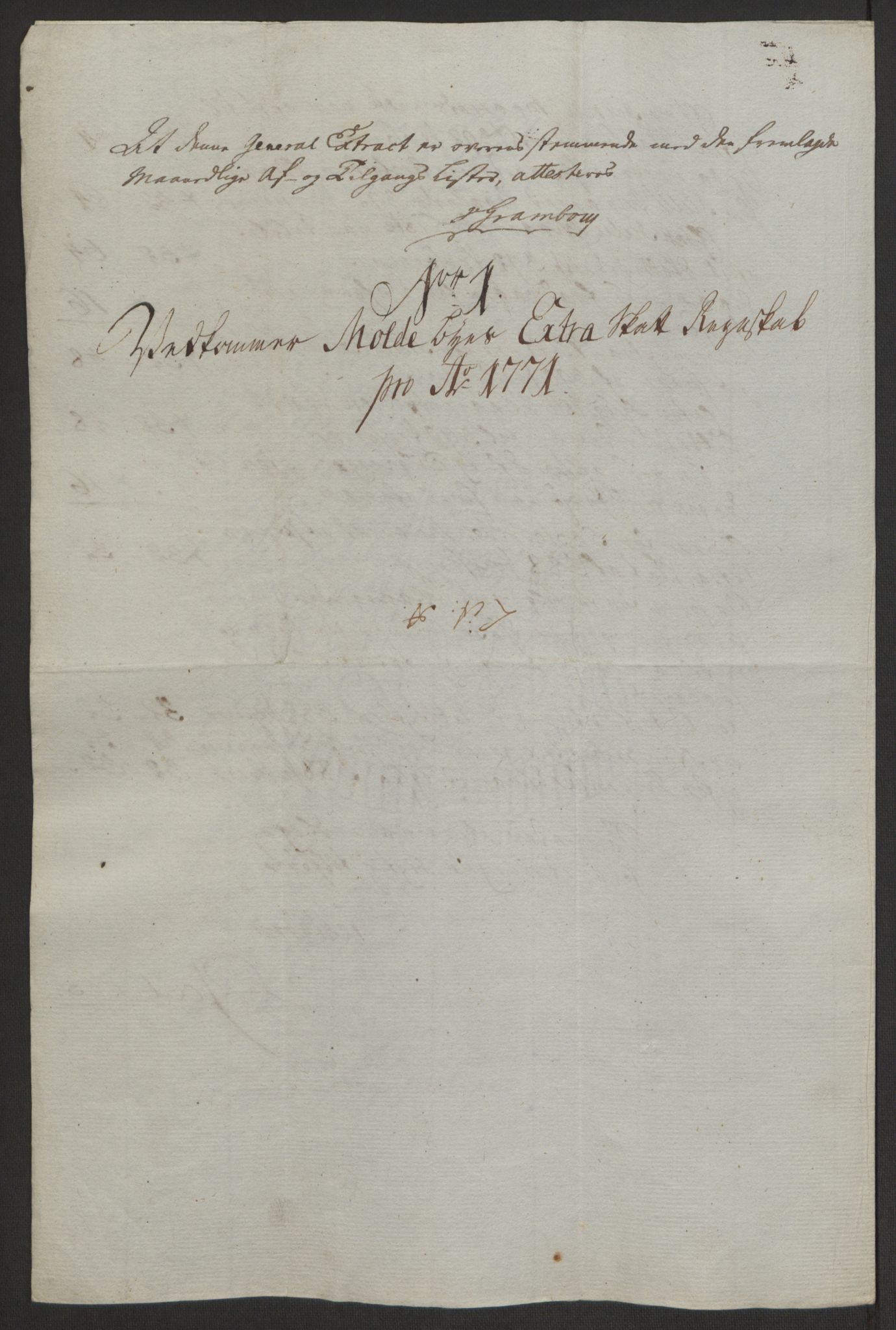 Rentekammeret inntil 1814, Reviderte regnskaper, Byregnskaper, RA/EA-4066/R/Rq/L0487/0004: [Q1] Kontribusjonsregnskap / Ekstraskatt, 1762-1772, p. 206