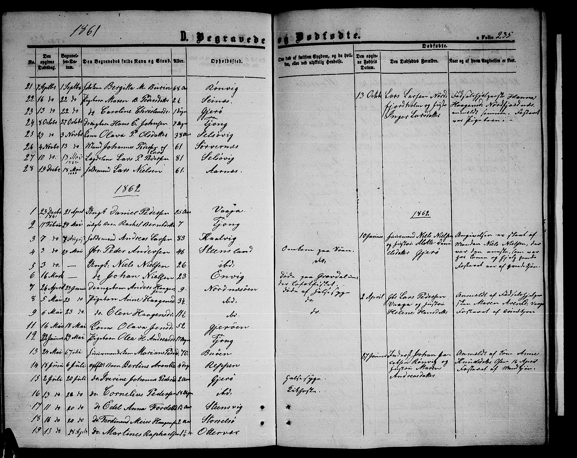 Ministerialprotokoller, klokkerbøker og fødselsregistre - Nordland, SAT/A-1459/841/L0619: Parish register (copy) no. 841C03, 1856-1876, p. 235