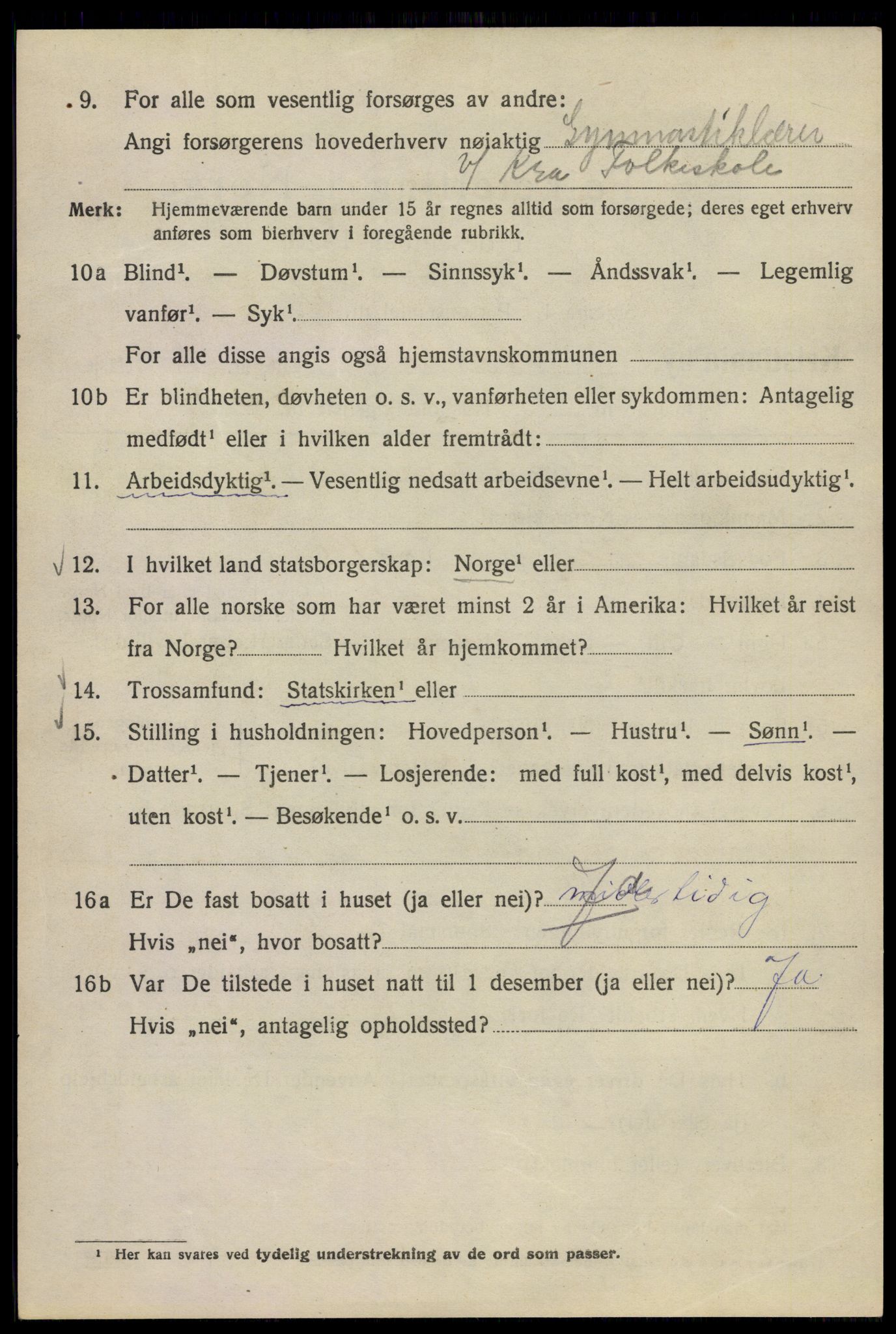 SAO, 1920 census for Kristiania, 1920, p. 271112