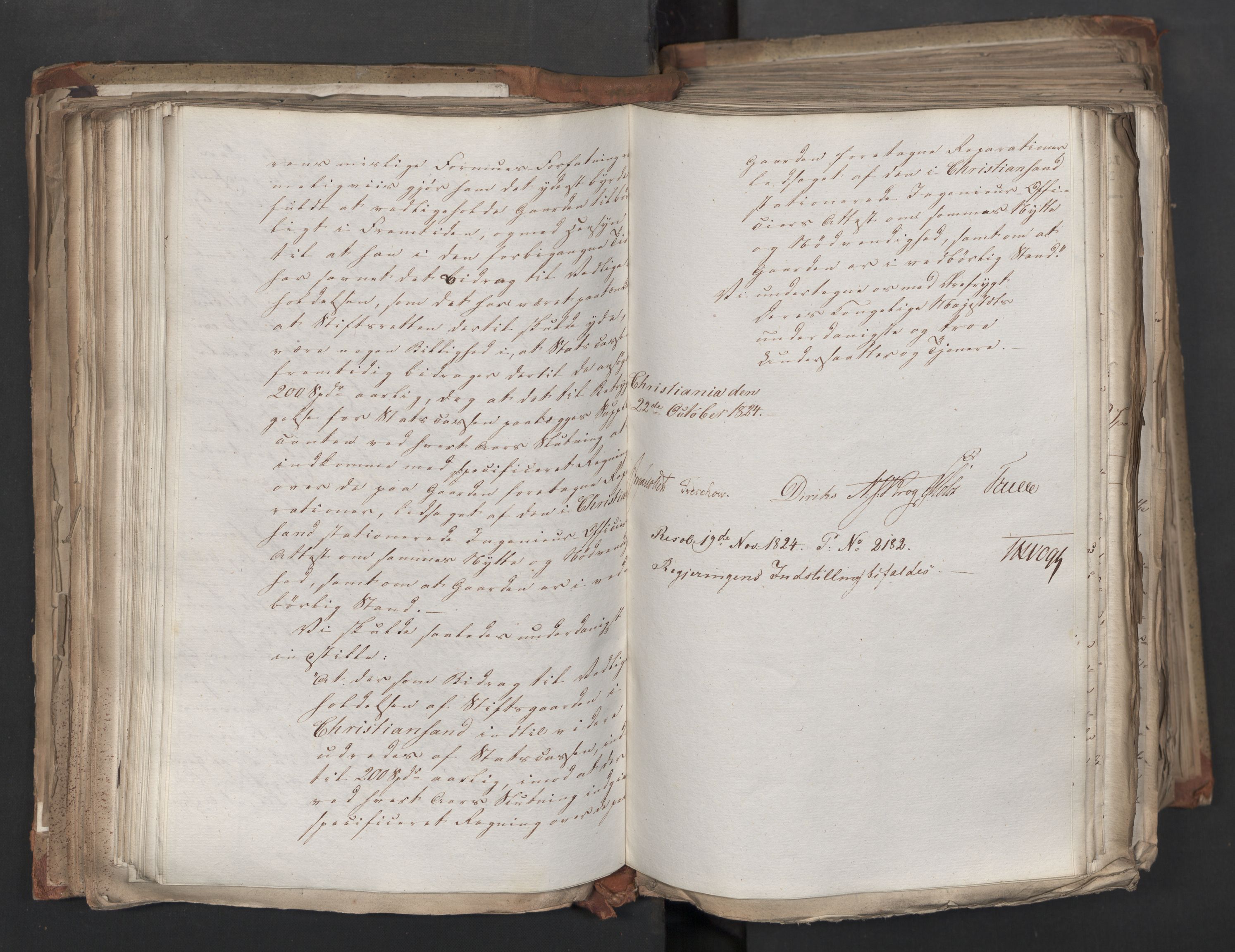 Statsrådsavdelingen i Stockholm, AV/RA-S-1003/D/Da/L0040: Regjeringsinnstillinger nr. 1947-2203, 1824, p. 239