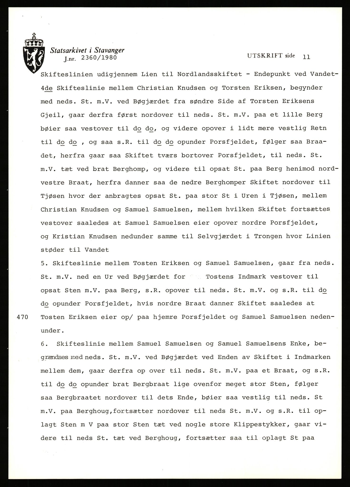 Statsarkivet i Stavanger, SAST/A-101971/03/Y/Yj/L0047: Avskrifter sortert etter gårdsnavn: Kirketeigen - Klovning, 1750-1930, p. 145