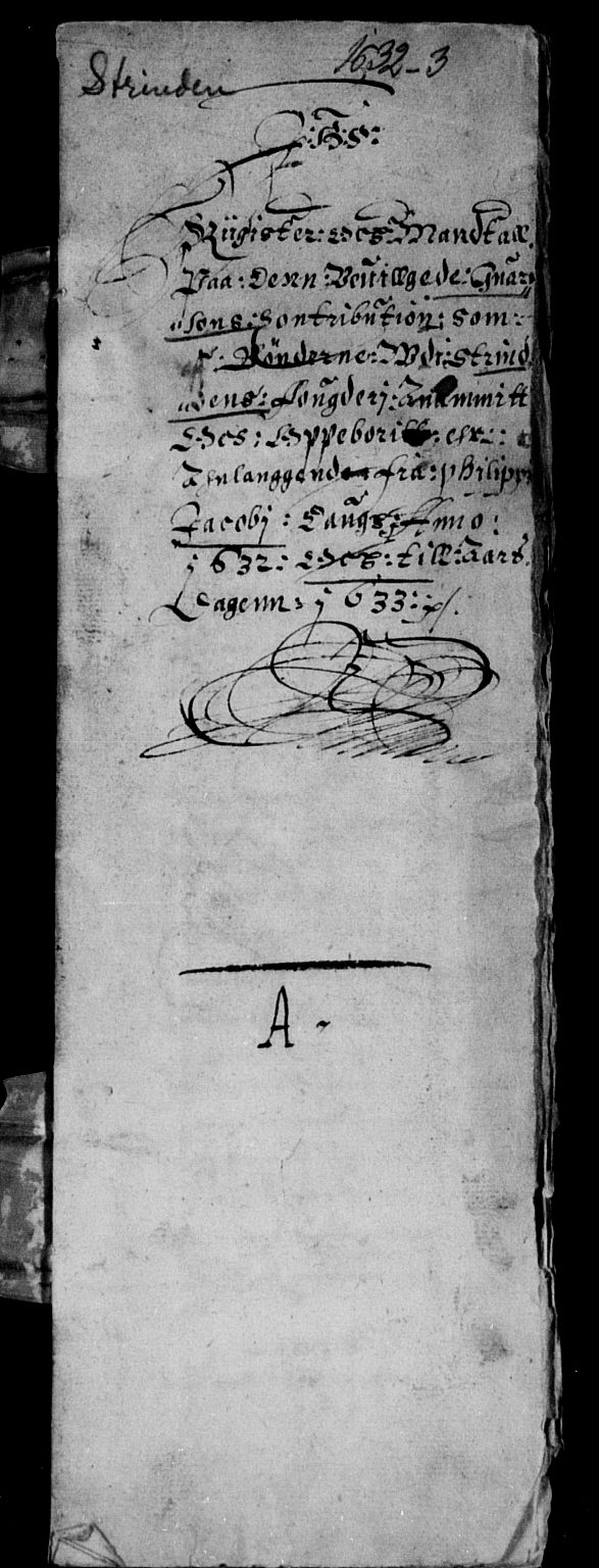 Rentekammeret inntil 1814, Reviderte regnskaper, Lensregnskaper, AV/RA-EA-5023/R/Rb/Rbw/L0051: Trondheim len, 1632-1634