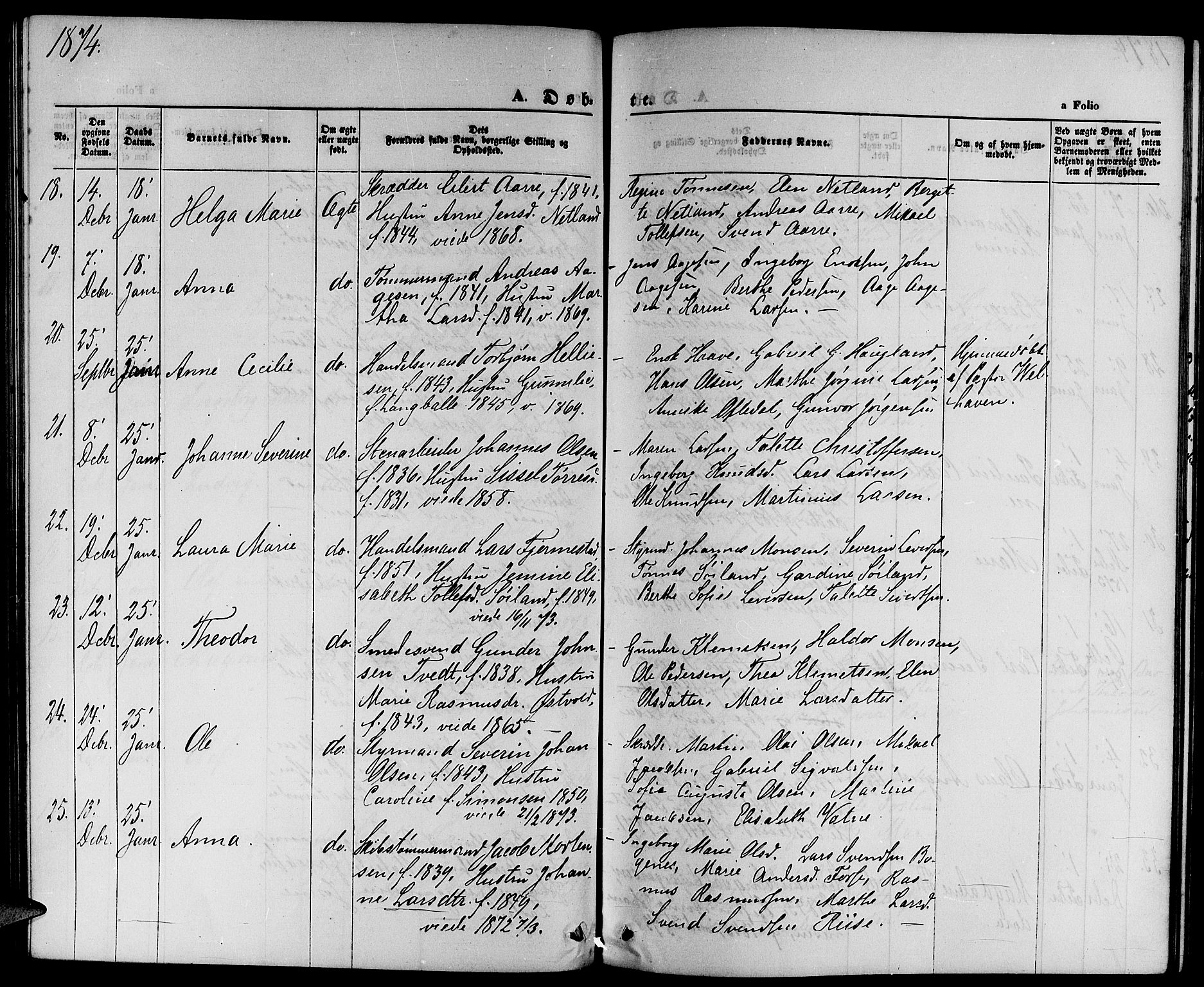 St. Petri sokneprestkontor, AV/SAST-A-101813/001/30/30BB/L0001: Parish register (copy) no. B 1, 1865-1878