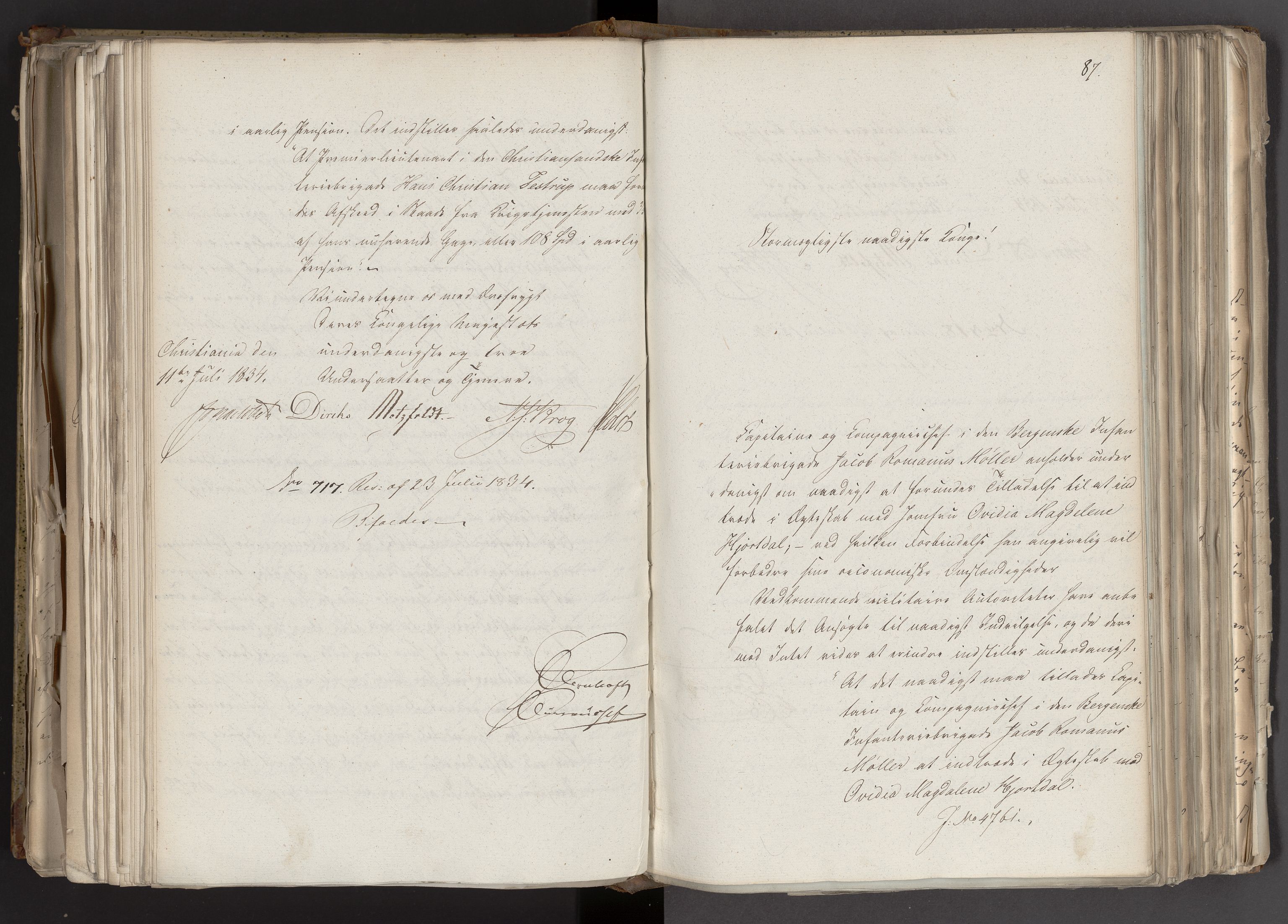 Statsrådsavdelingen i Stockholm, AV/RA-S-1003/D/Da/L0093: Regjeringsinnstillinger nr. 4650-4849, 1834