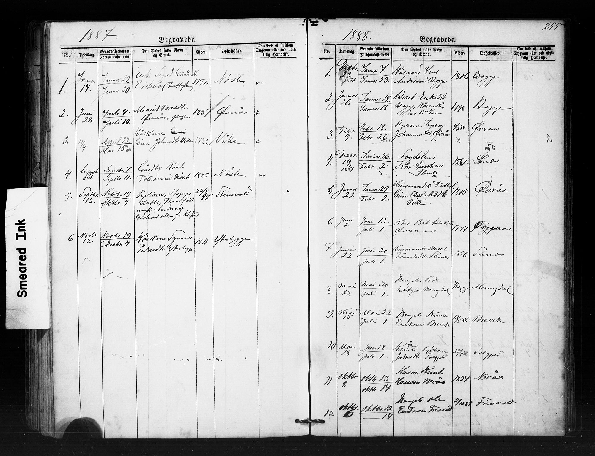 Ministerialprotokoller, klokkerbøker og fødselsregistre - Møre og Romsdal, SAT/A-1454/552/L0638: Parish register (copy) no. 552C01, 1867-1902, p. 255