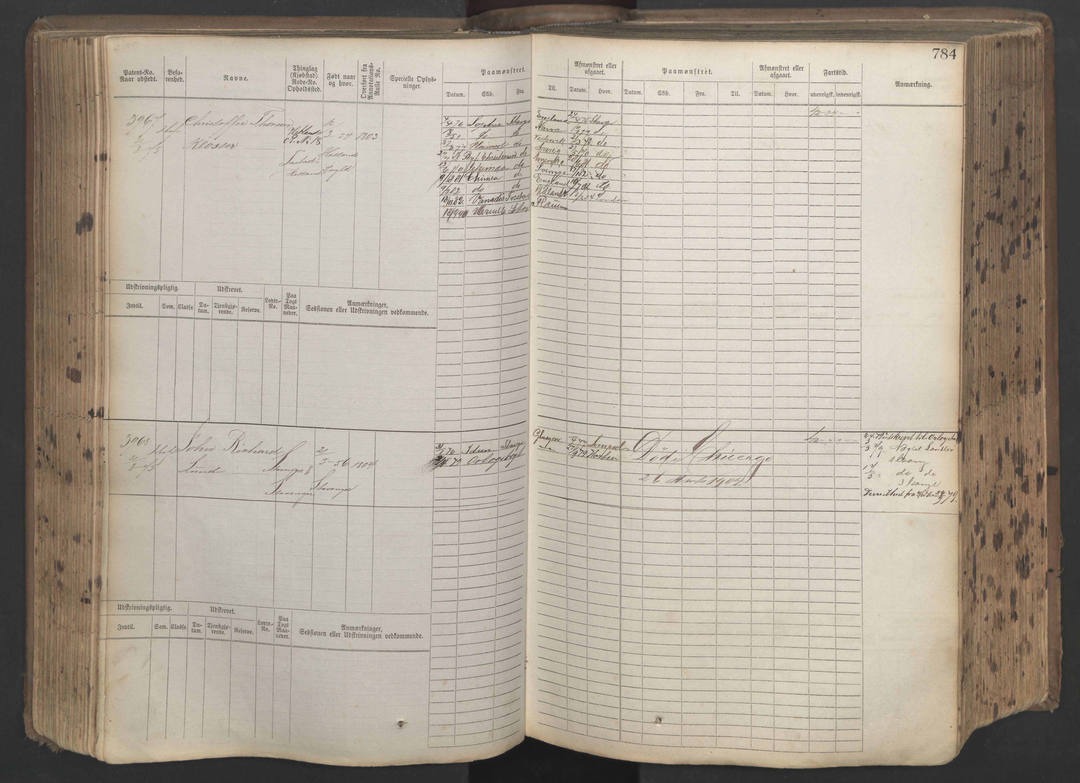 Stavanger sjømannskontor, AV/SAST-A-102006/F/Fb/Fbb/L0019: Sjøfartshovedrulle patnentnr. 3603-4803 (dublett), 1875, p. 187