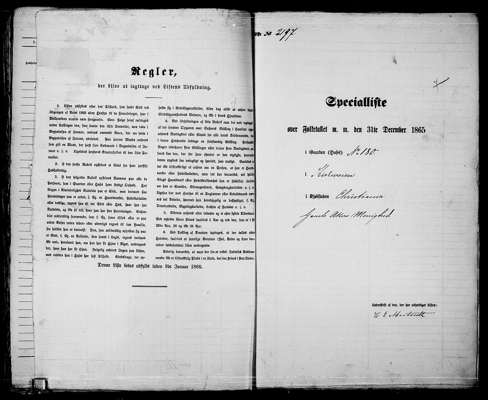 RA, 1865 census for Kristiania, 1865, p. 4895