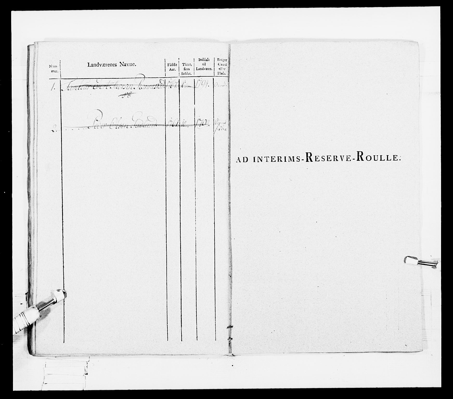 Generalitets- og kommissariatskollegiet, Det kongelige norske kommissariatskollegium, RA/EA-5420/E/Eh/L0108: Vesterlenske nasjonale infanteriregiment, 1791-1802, p. 316