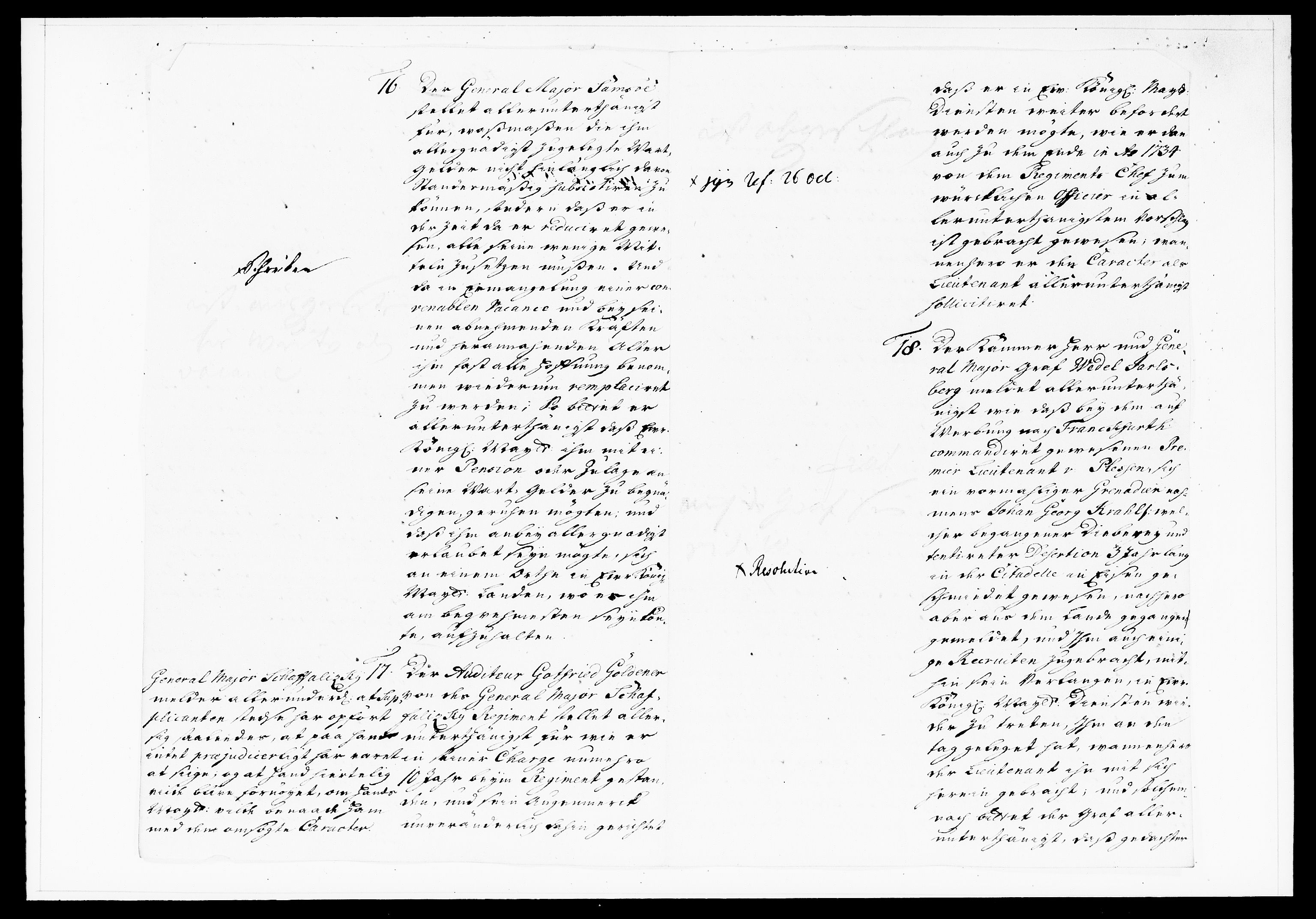Krigskollegiet, Krigskancelliet, DRA/A-0006/-/1130-1137: Refererede sager, 1736, p. 204
