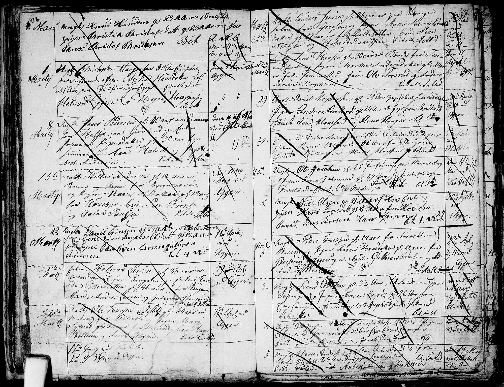 Aker prestekontor kirkebøker, AV/SAO-A-10861/G/L0001: Parish register (copy) no. 1, 1796-1826, p. 76-77