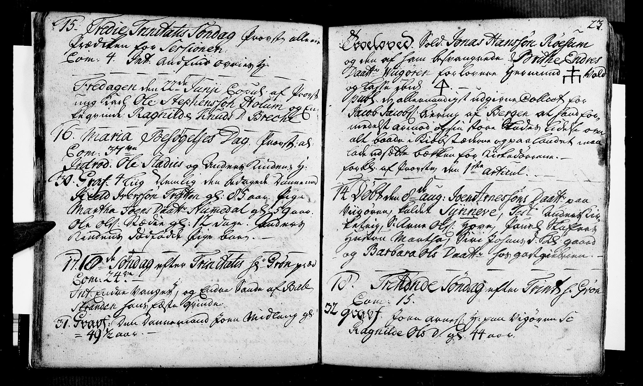 Vik sokneprestembete, AV/SAB-A-81501/H/Haa/Haaa/L0002: Parish register (official) no. A 2 / 1, 1740-1757, p. 23