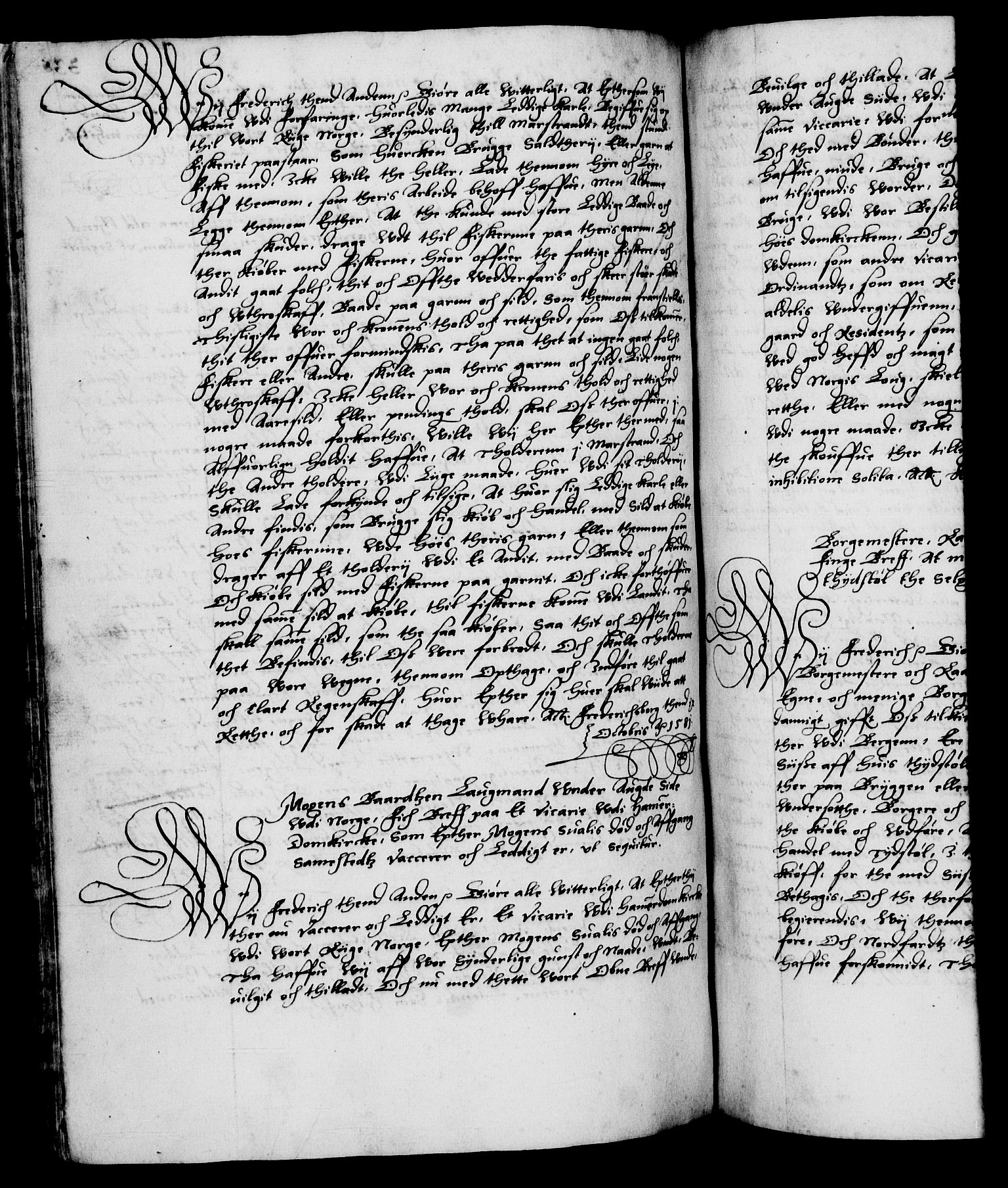 Danske Kanselli 1572-1799, RA/EA-3023/F/Fc/Fca/Fcaa/L0001: Norske registre (mikrofilm), 1572-1588, p. 336b