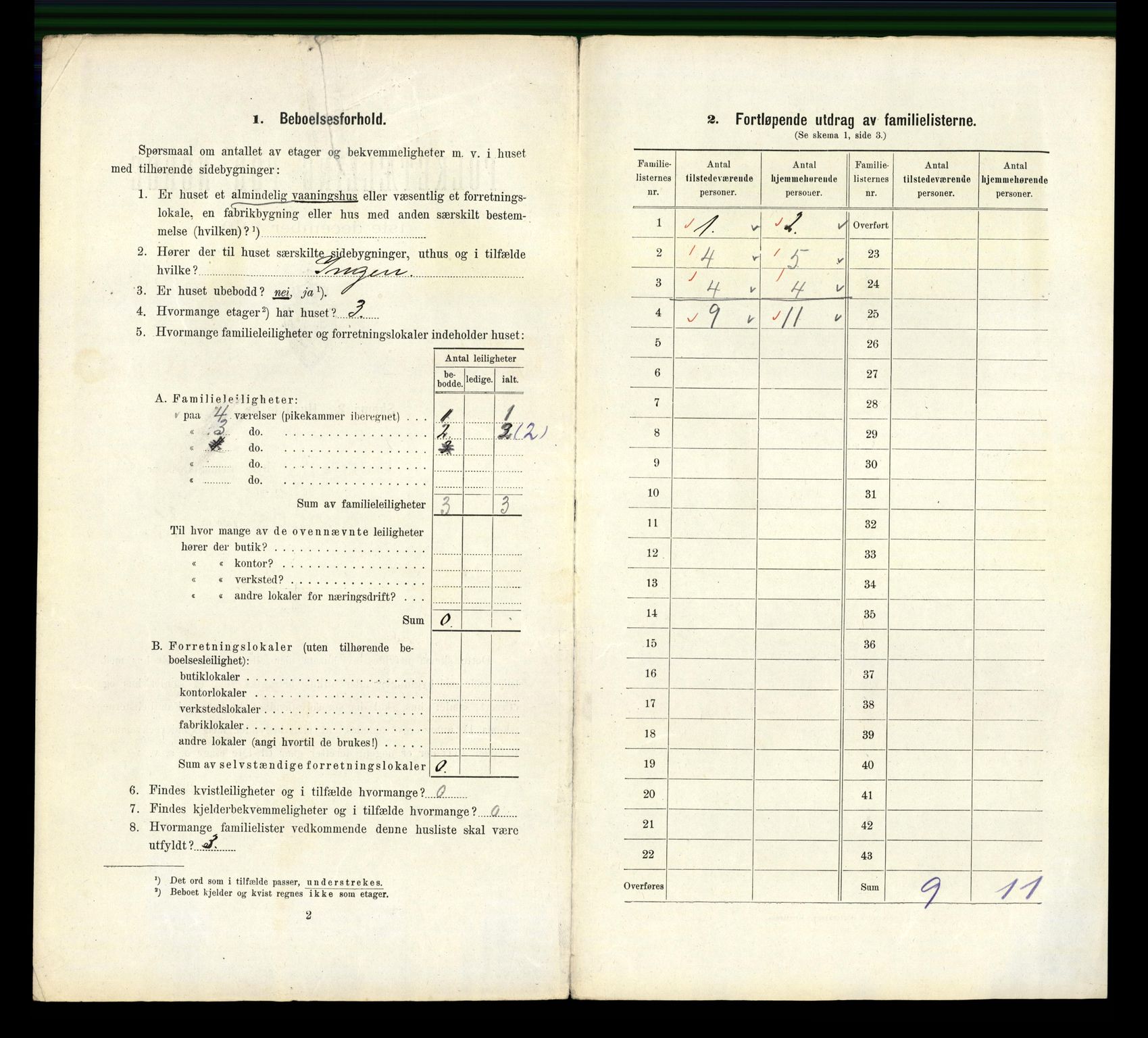 RA, 1910 census for Bergen, 1910, p. 3608