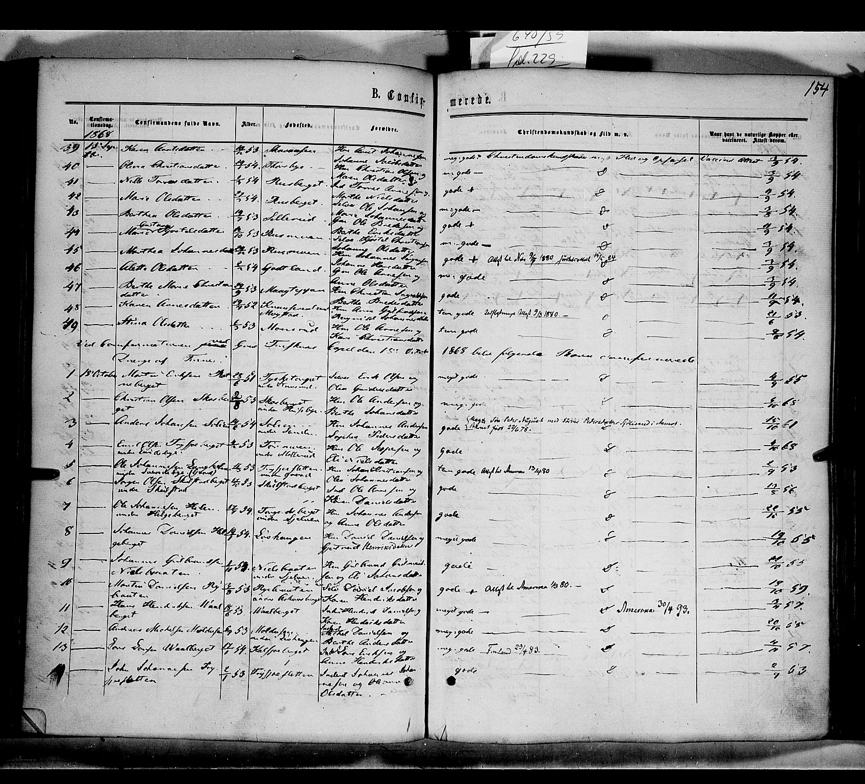 Grue prestekontor, AV/SAH-PREST-036/H/Ha/Haa/L0010: Parish register (official) no. 10, 1864-1873, p. 154