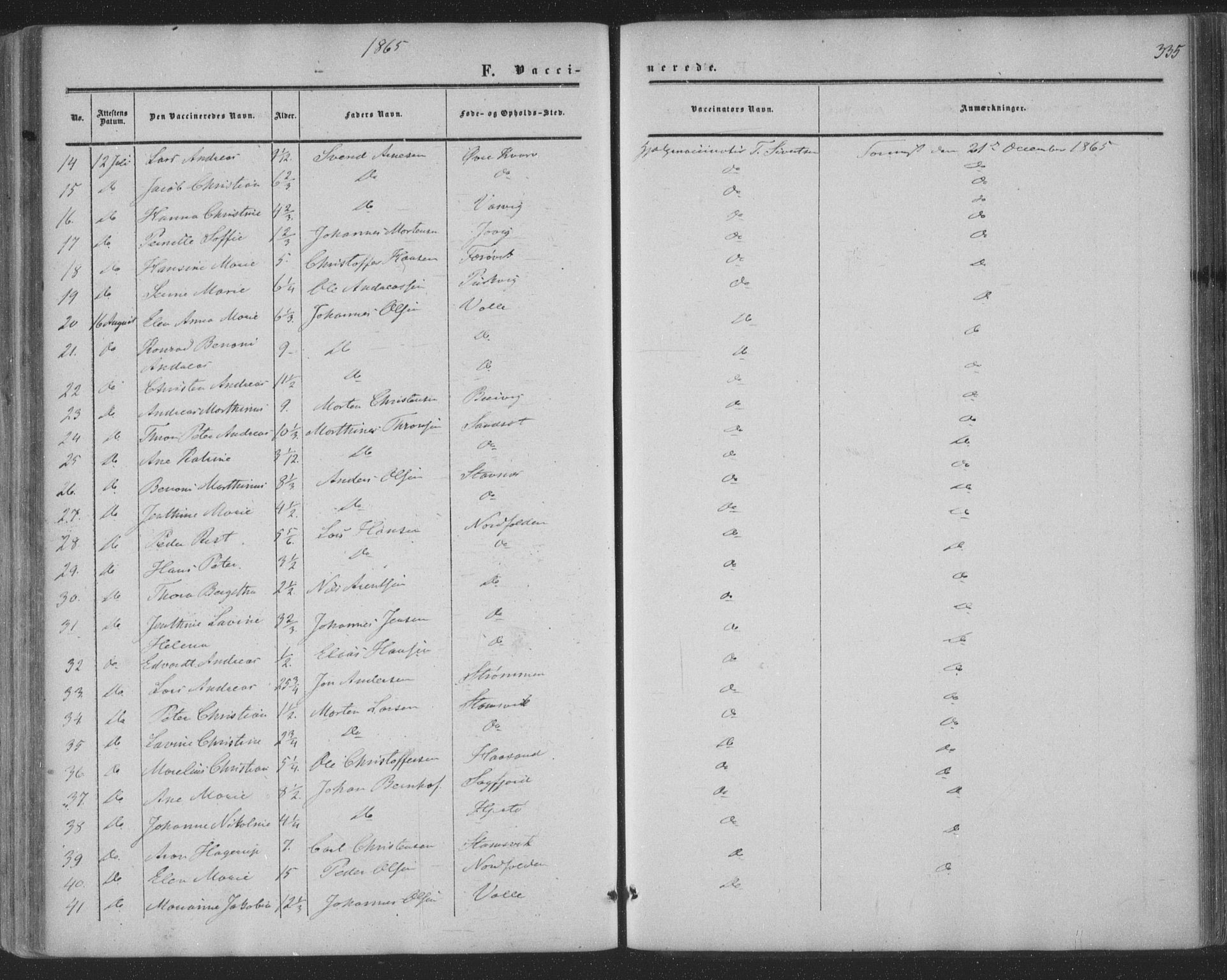 Ministerialprotokoller, klokkerbøker og fødselsregistre - Nordland, AV/SAT-A-1459/853/L0770: Parish register (official) no. 853A09, 1857-1870, p. 335