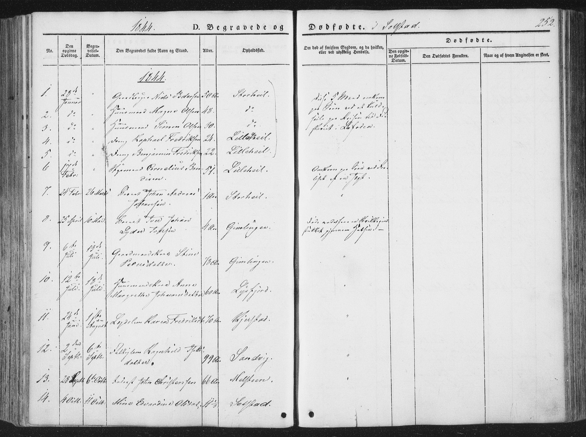 Ministerialprotokoller, klokkerbøker og fødselsregistre - Nordland, AV/SAT-A-1459/810/L0145: Parish register (official) no. 810A07 /2, 1841-1862, p. 252