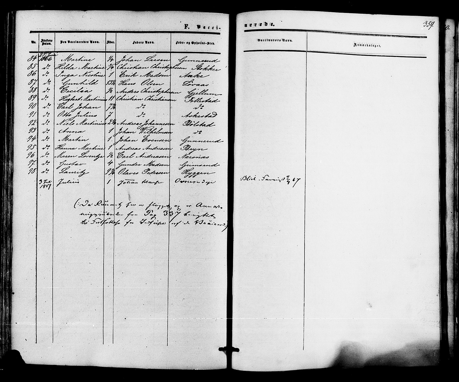 Røyken kirkebøker, AV/SAKO-A-241/F/Fa/L0006: Parish register (official) no. 6, 1857-1875, p. 359