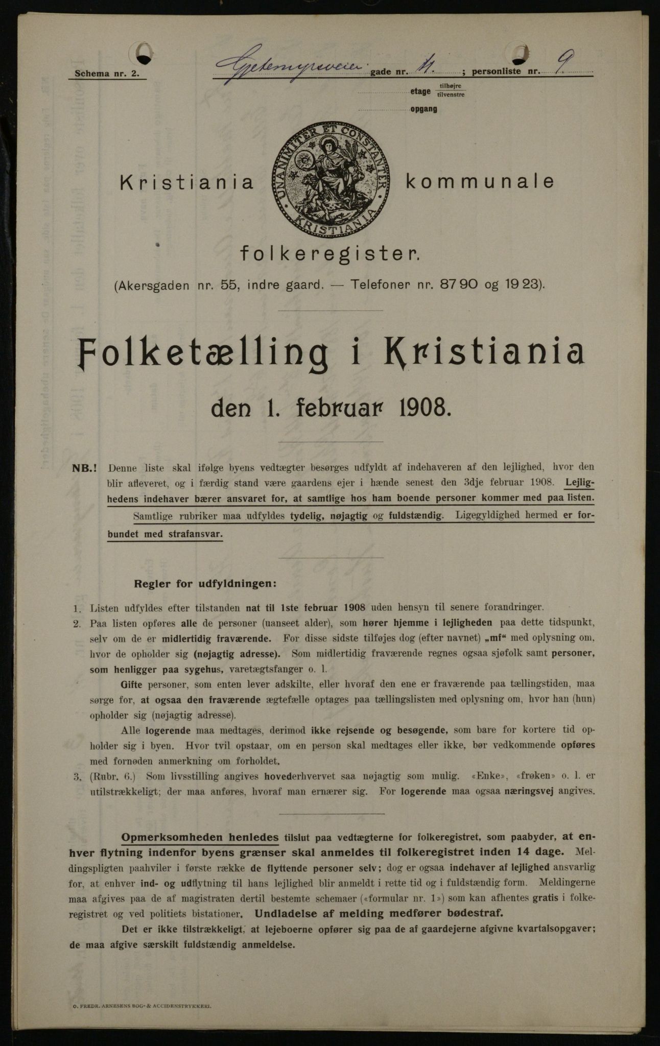 OBA, Municipal Census 1908 for Kristiania, 1908, p. 25934