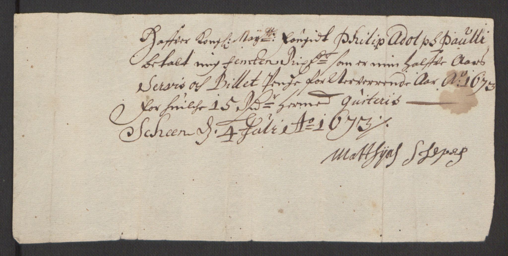 Rentekammeret inntil 1814, Reviderte regnskaper, Fogderegnskap, AV/RA-EA-4092/R35/L2061: Fogderegnskap Øvre og Nedre Telemark, 1673-1674, p. 280