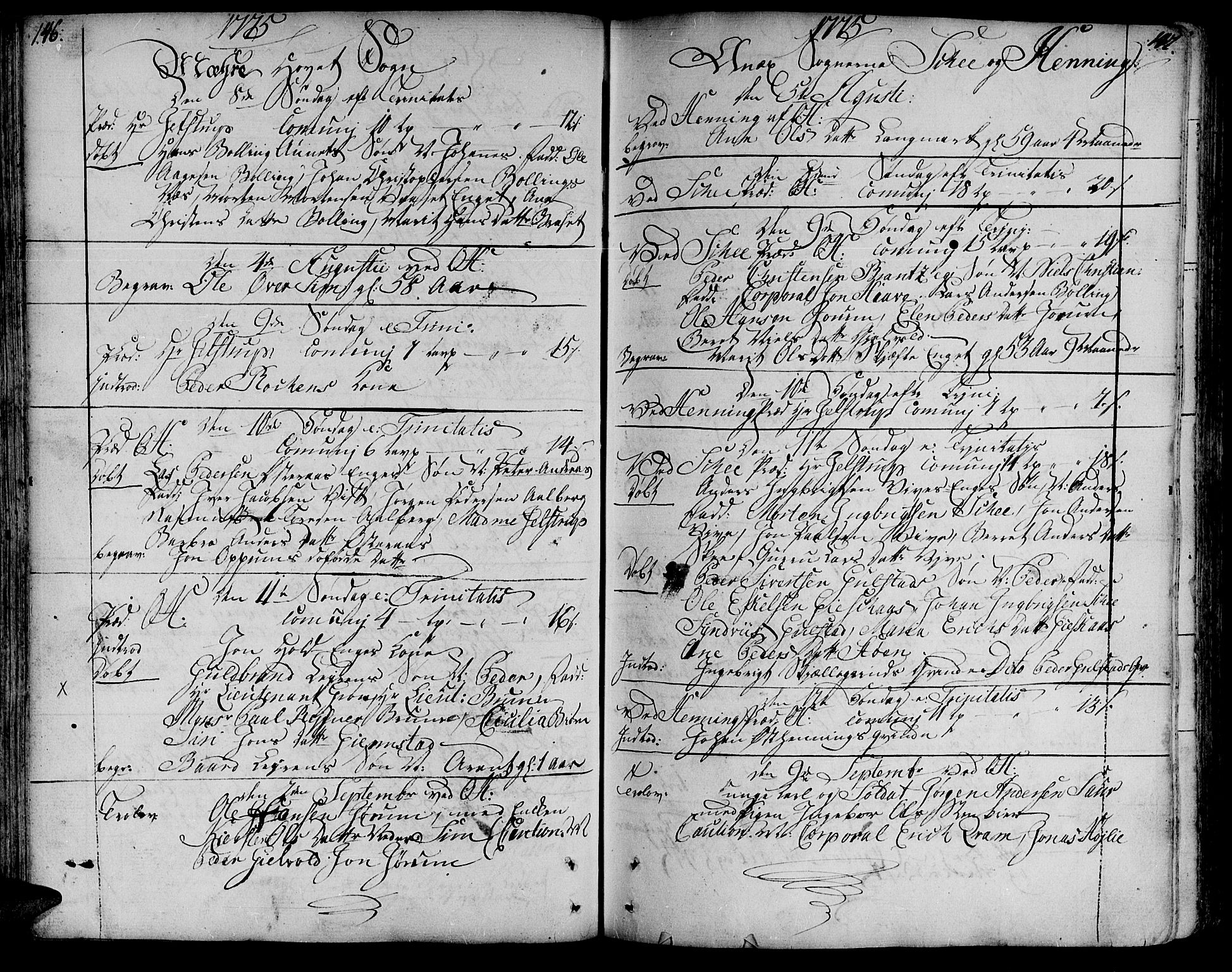 Ministerialprotokoller, klokkerbøker og fødselsregistre - Nord-Trøndelag, AV/SAT-A-1458/735/L0331: Parish register (official) no. 735A02, 1762-1794, p. 146-147