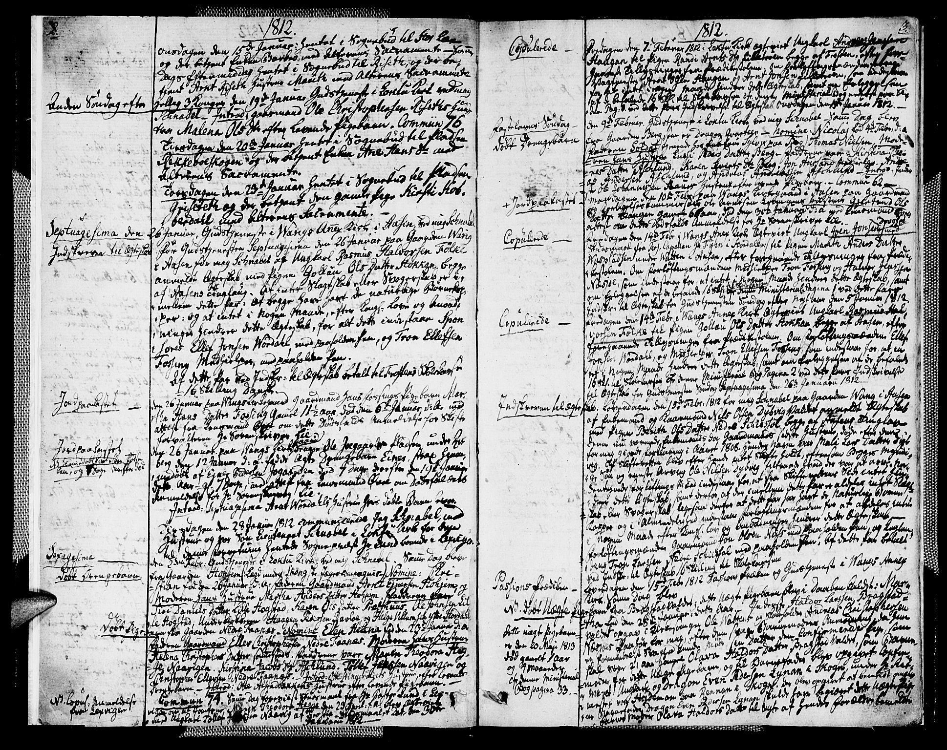 Ministerialprotokoller, klokkerbøker og fødselsregistre - Nord-Trøndelag, SAT/A-1458/713/L0111: Parish register (official) no. 713A03, 1812-1816, p. 2-3