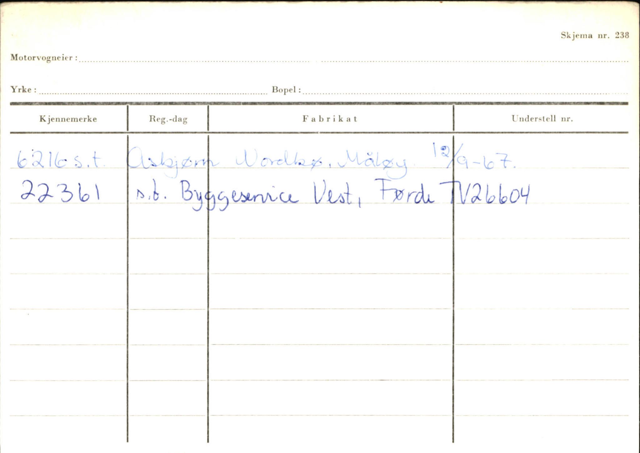 Statens vegvesen, Sogn og Fjordane vegkontor, AV/SAB-A-5301/4/F/L0144: Registerkort Vågsøy A-R, 1945-1975, p. 1118