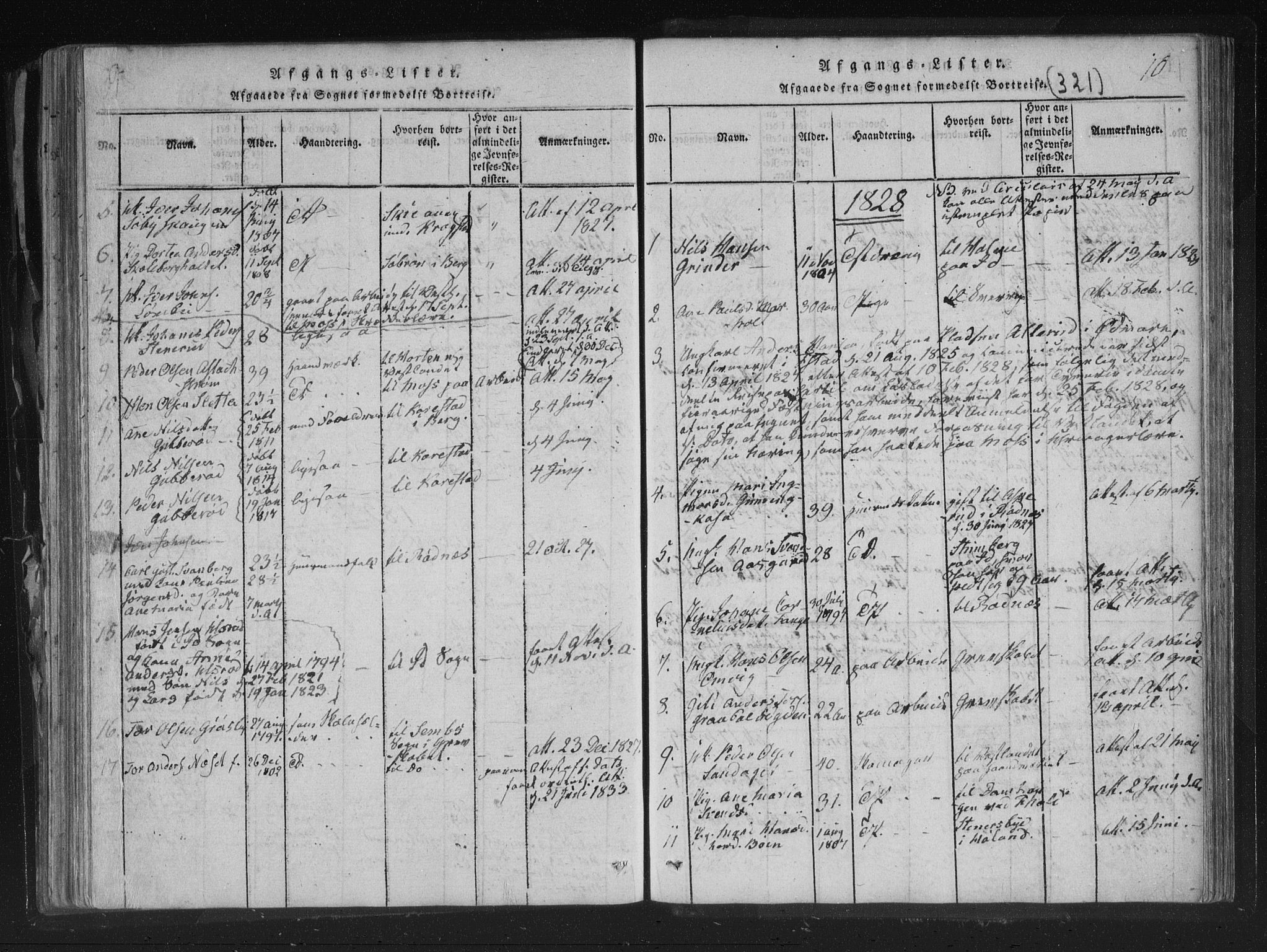 Aremark prestekontor Kirkebøker, SAO/A-10899/F/Fc/L0001: Parish register (official) no. III 1, 1814-1834, p. 9-10