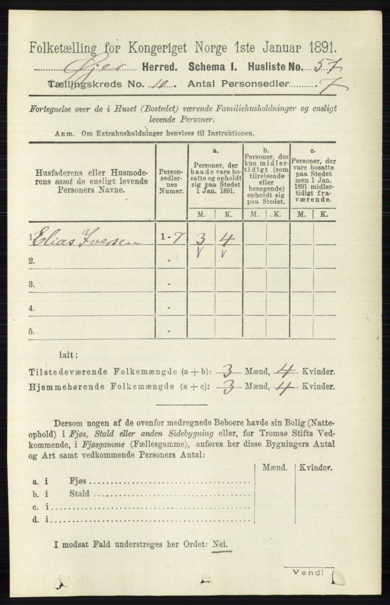 RA, 1891 census for 0521 Øyer, 1891, p. 3552