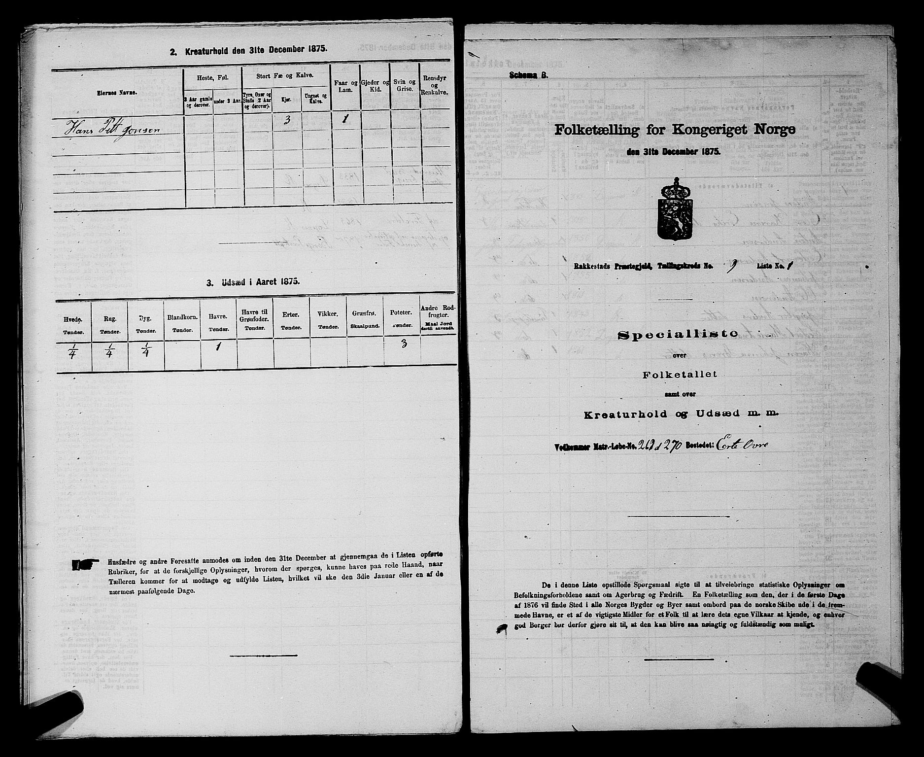 RA, 1875 census for 0128P Rakkestad, 1875, p. 1156