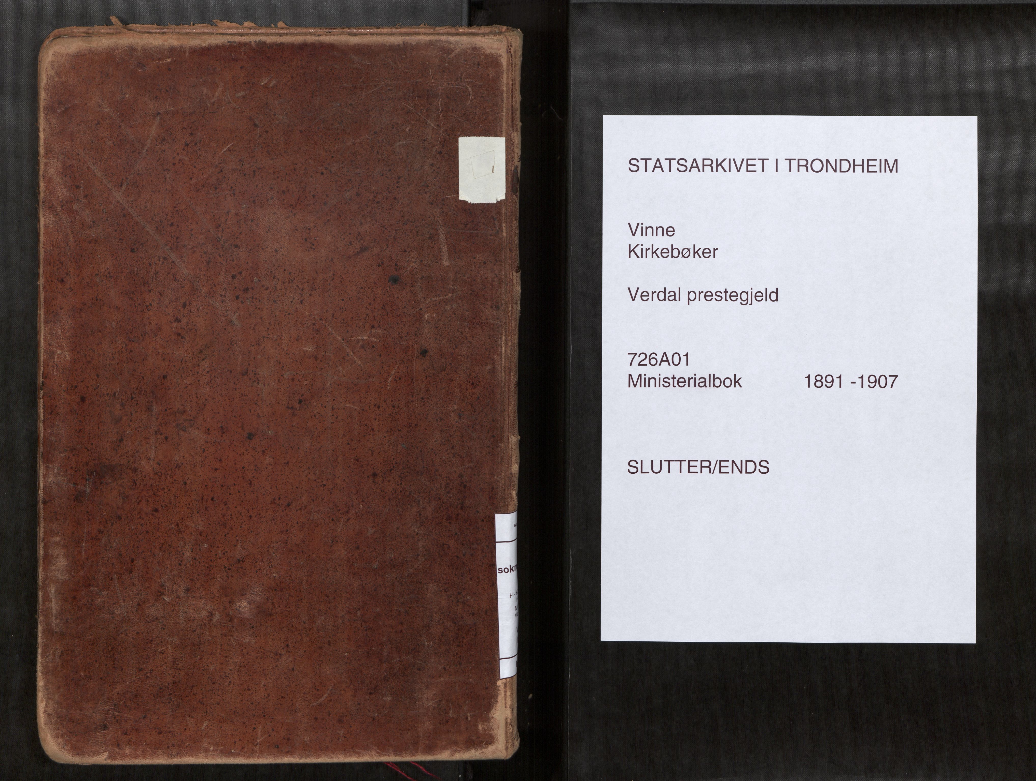 Verdal sokneprestkontor, SAT/A-1156/2/H/Haa/L0002: Parish register (official) no. 2, 1891-1907