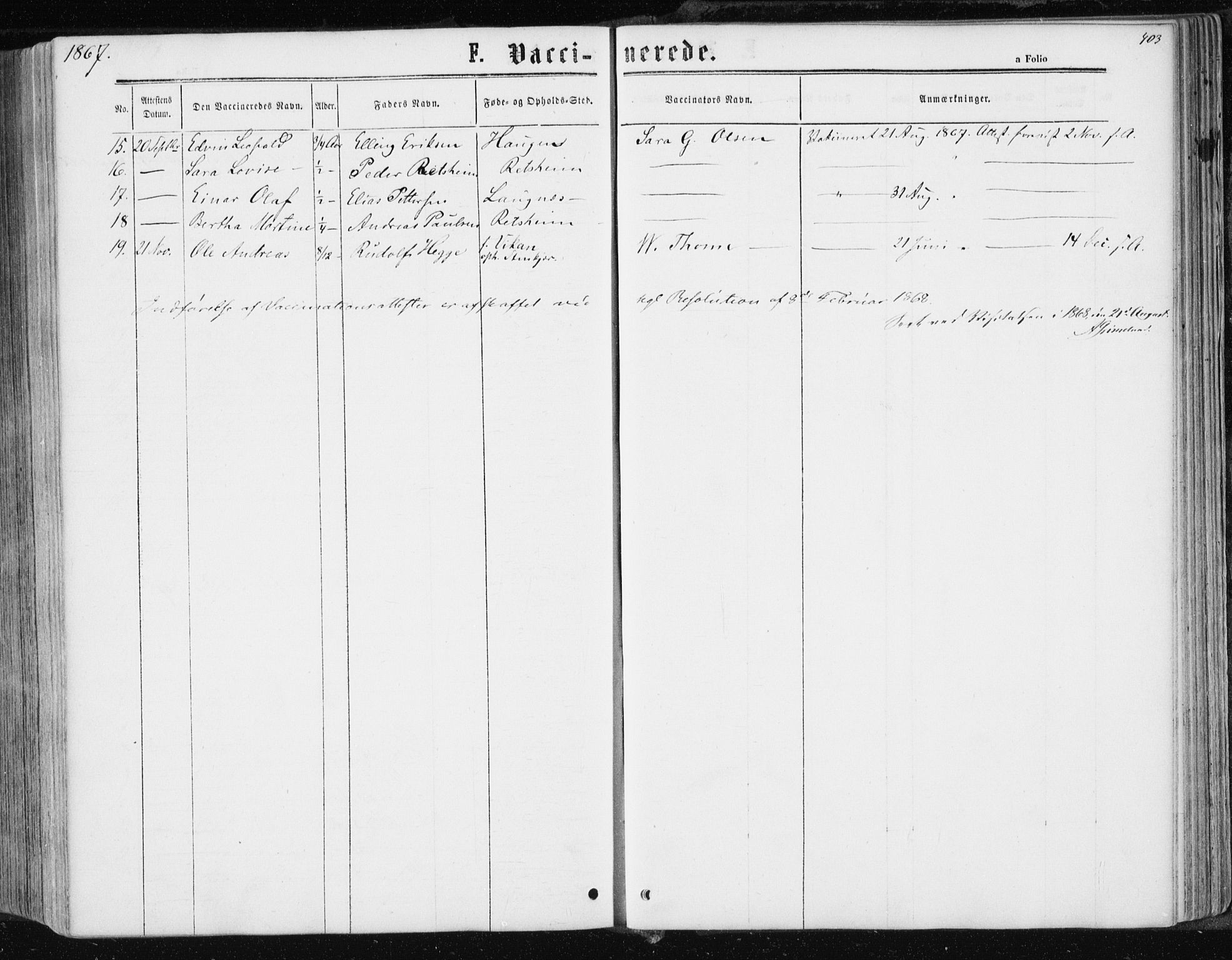 Ministerialprotokoller, klokkerbøker og fødselsregistre - Nord-Trøndelag, AV/SAT-A-1458/741/L0394: Parish register (official) no. 741A08, 1864-1877, p. 403
