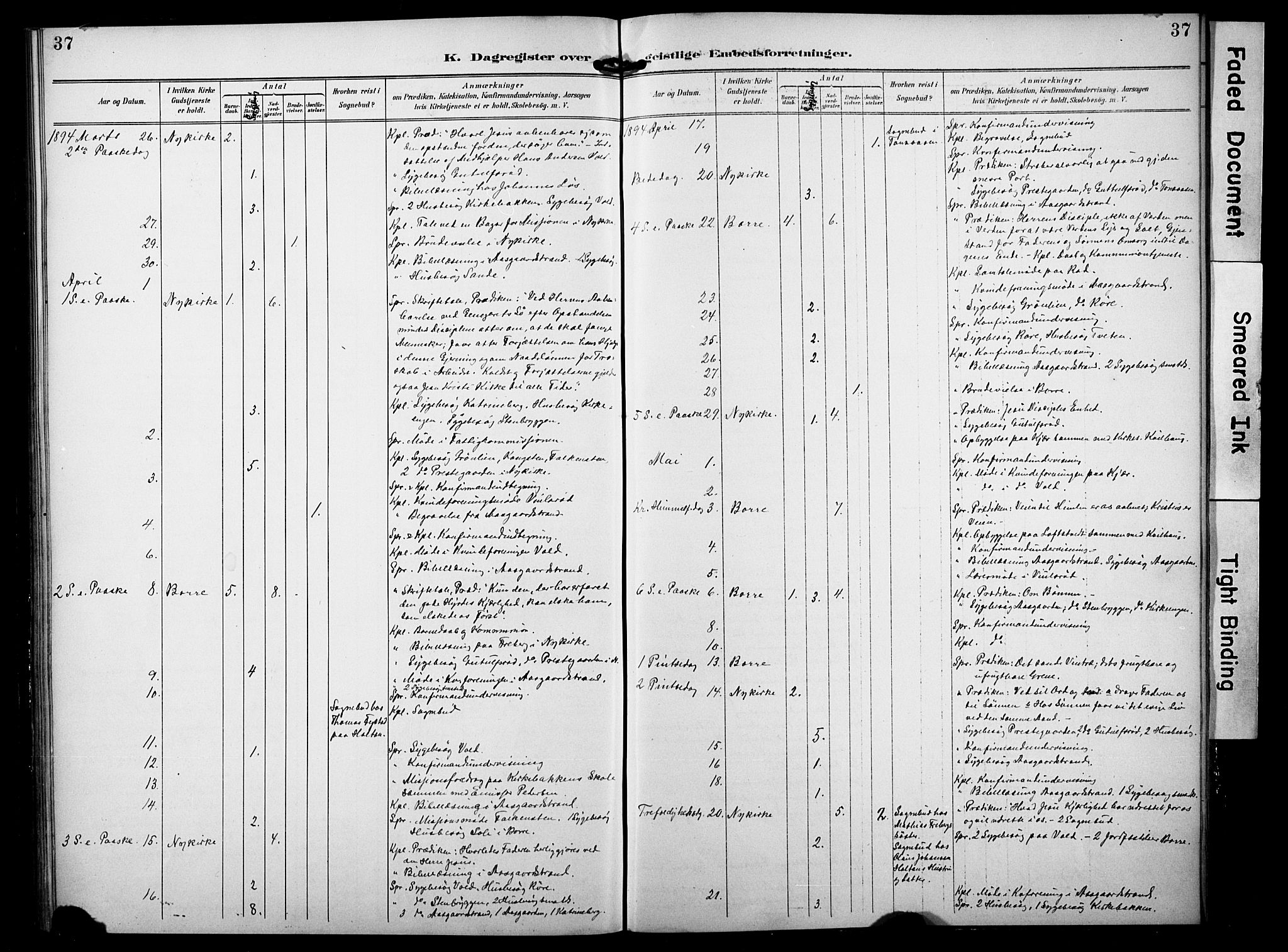 Borre kirkebøker, SAKO/A-338/F/Fa/L0010: Parish register (official) no. I 10, 1892-1896, p. 37