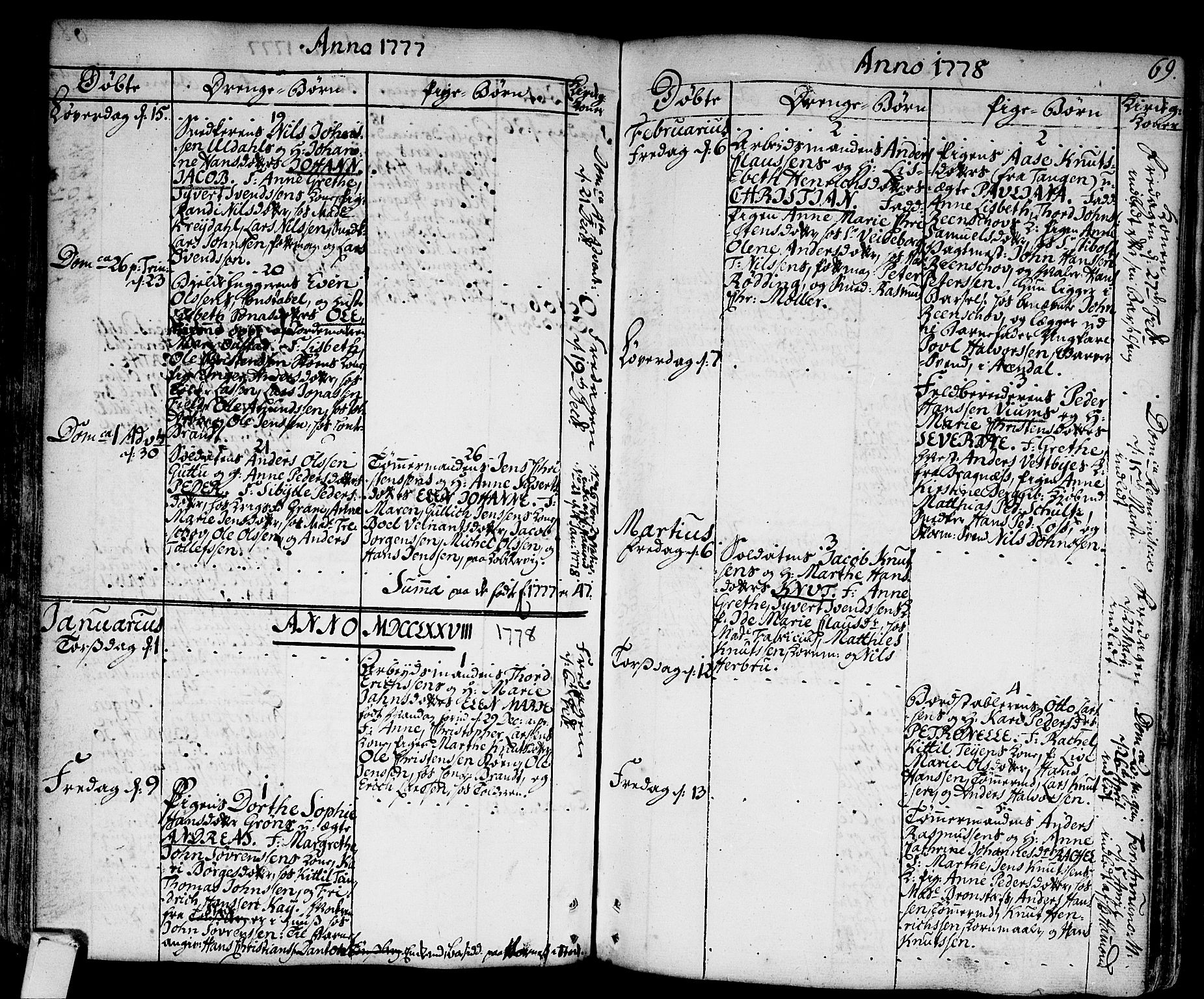 Strømsø kirkebøker, SAKO/A-246/F/Fa/L0009: Parish register (official) no. I 9, 1752-1791, p. 69