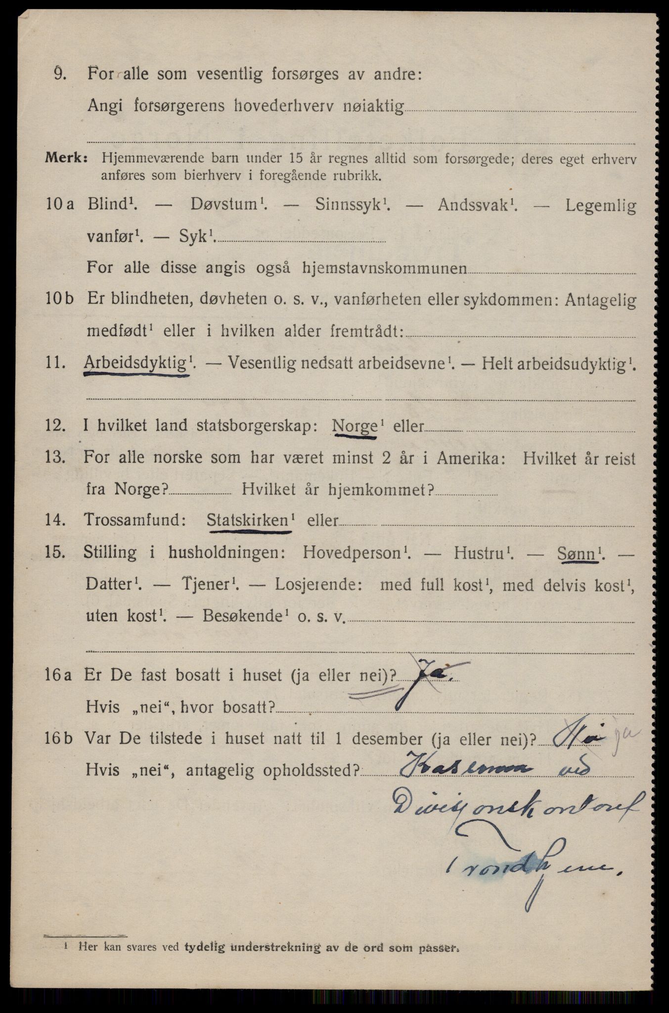 SAT, 1920 census for Trondheim, 1920, p. 69733