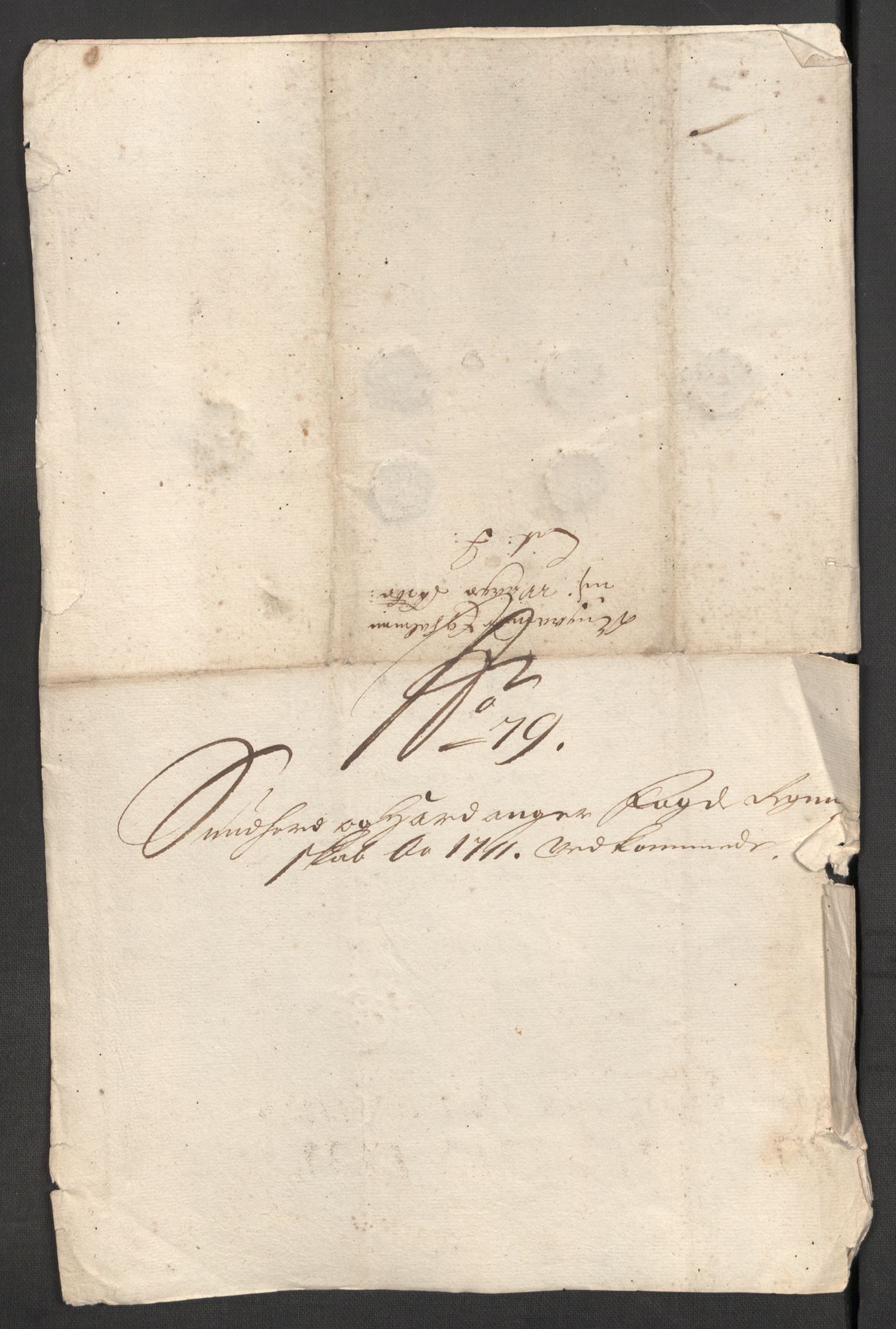 Rentekammeret inntil 1814, Reviderte regnskaper, Fogderegnskap, AV/RA-EA-4092/R48/L2987: Fogderegnskap Sunnhordland og Hardanger, 1711, p. 259