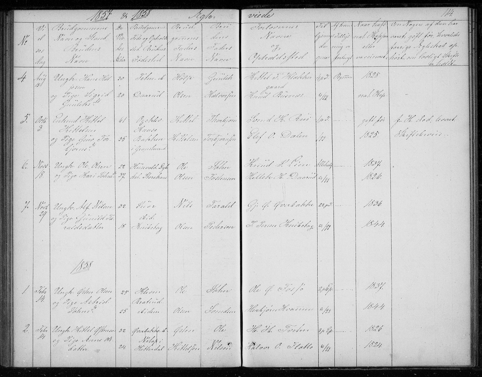 Gransherad kirkebøker, SAKO/A-267/F/Fb/L0003: Parish register (official) no. II 3, 1844-1859, p. 114