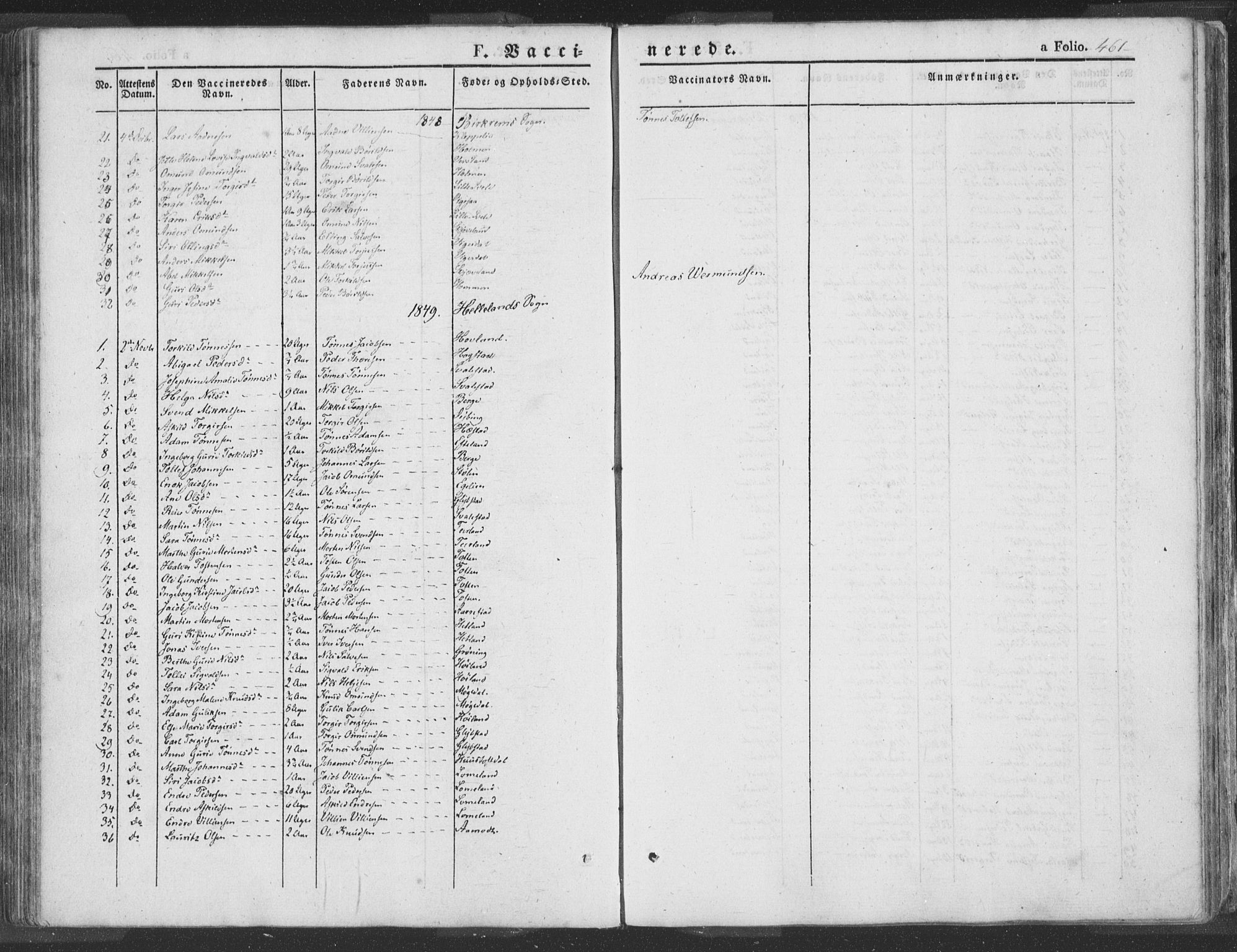 Helleland sokneprestkontor, AV/SAST-A-101810: Parish register (official) no. A 6.2, 1834-1863, p. 462