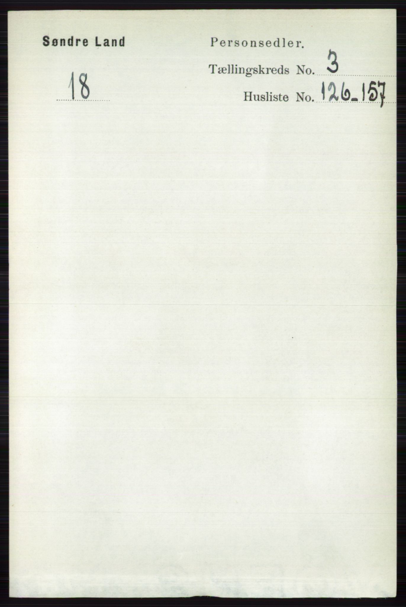 RA, 1891 census for 0536 Søndre Land, 1891, p. 3257