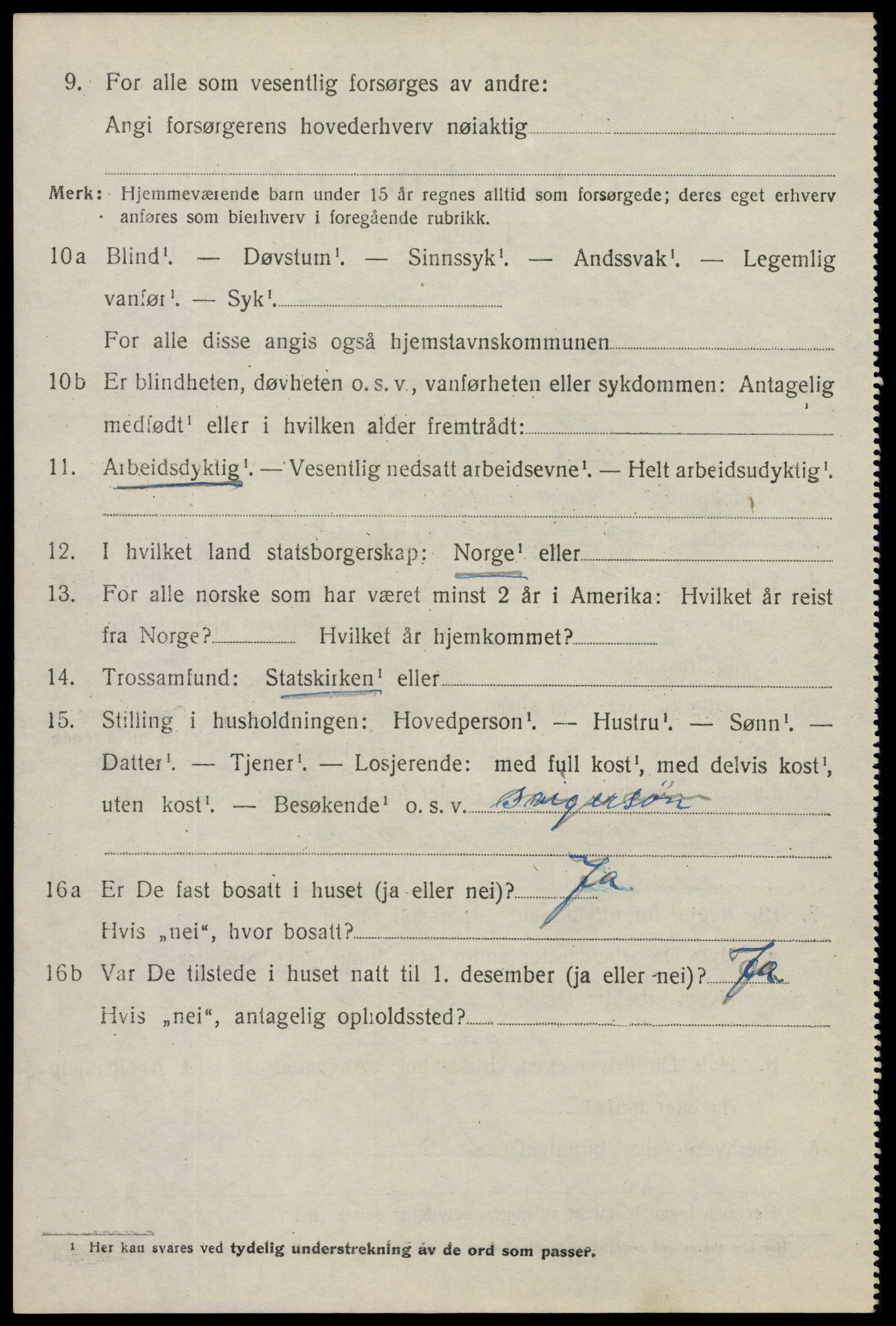 SAO, 1920 census for Spydeberg, 1920, p. 6134