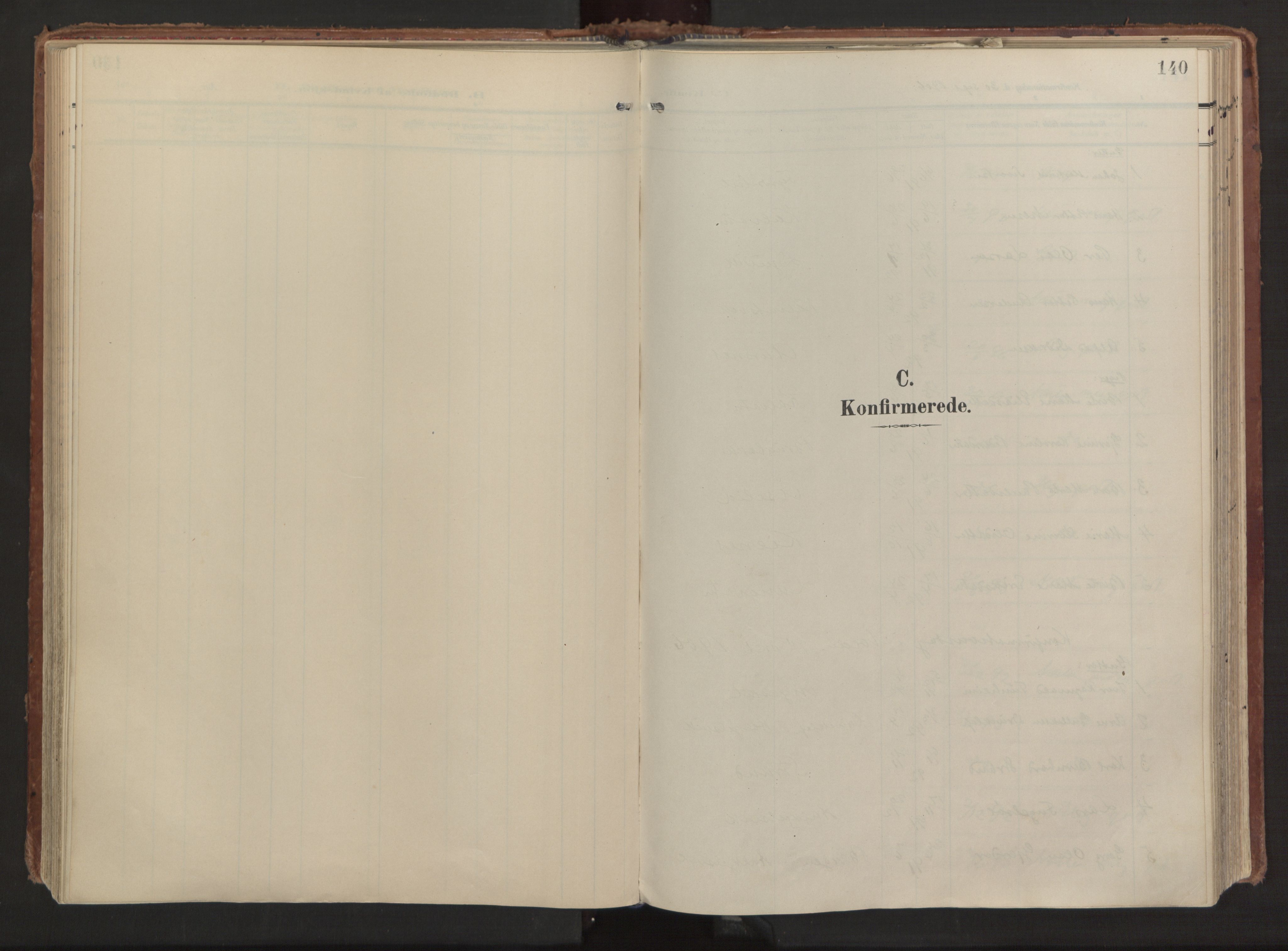 Ministerialprotokoller, klokkerbøker og fødselsregistre - Møre og Romsdal, SAT/A-1454/511/L0144: Parish register (official) no. 511A11, 1906-1923, p. 140