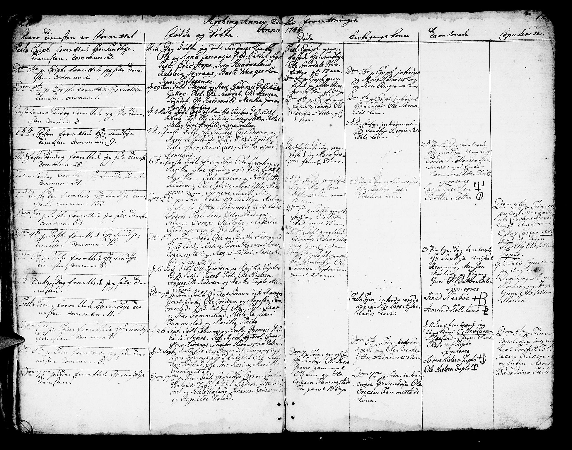 Lindås Sokneprestembete, AV/SAB-A-76701/H/Haa/Haaa/L0002: Parish register (official) no. A 2, 1740-1748, p. 127-128