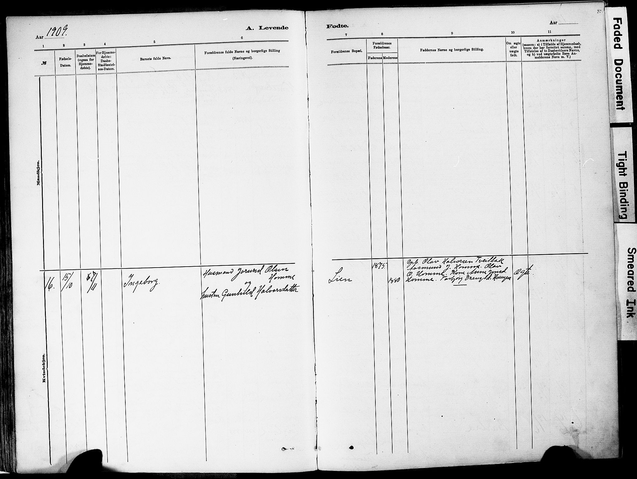 Valle sokneprestkontor, AV/SAK-1111-0044/F/Fa/Fac/L0009: Parish register (official) no. A 9, 1882-1913, p. 83