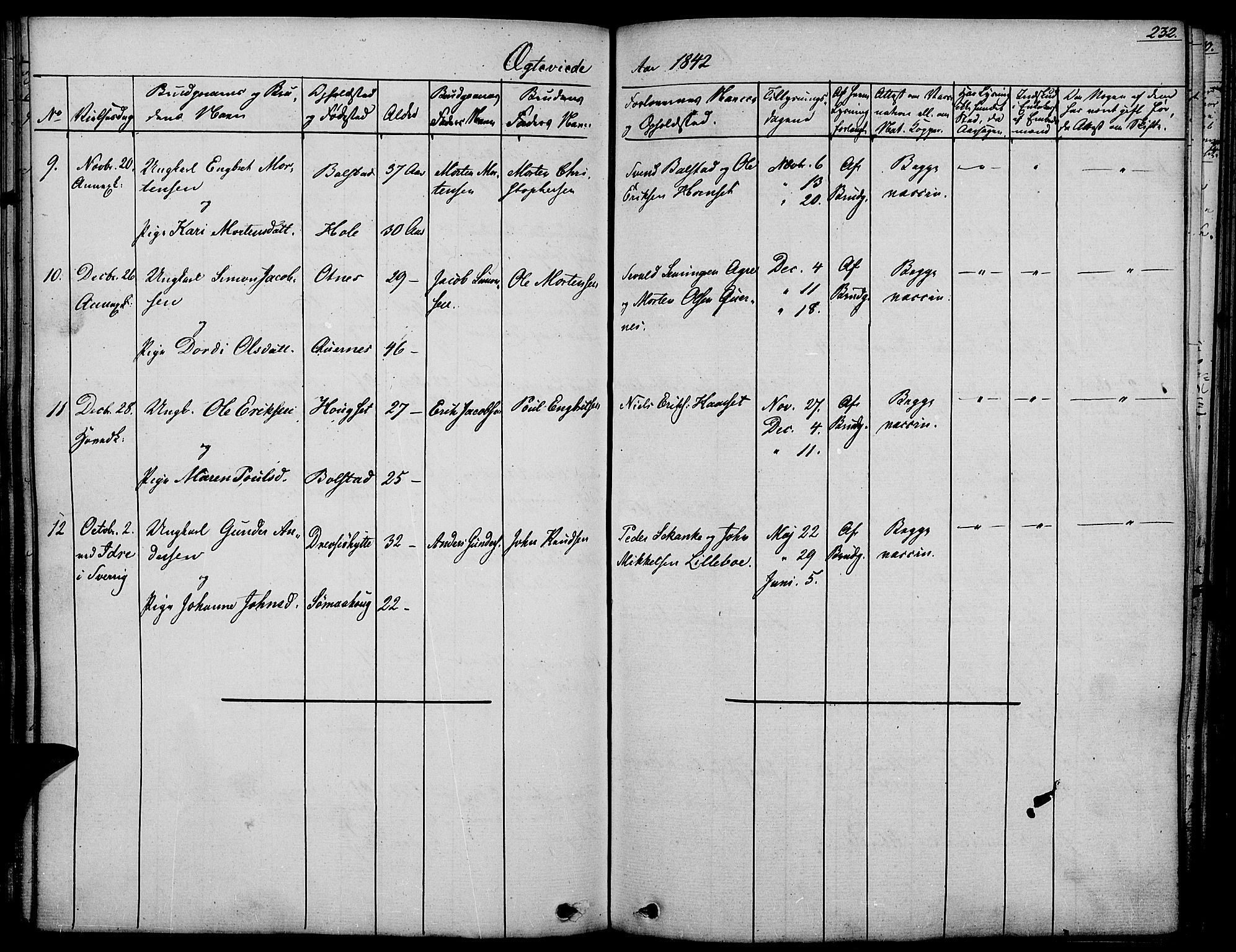 Rendalen prestekontor, SAH/PREST-054/H/Ha/Haa/L0004: Parish register (official) no. 4, 1829-1852, p. 232