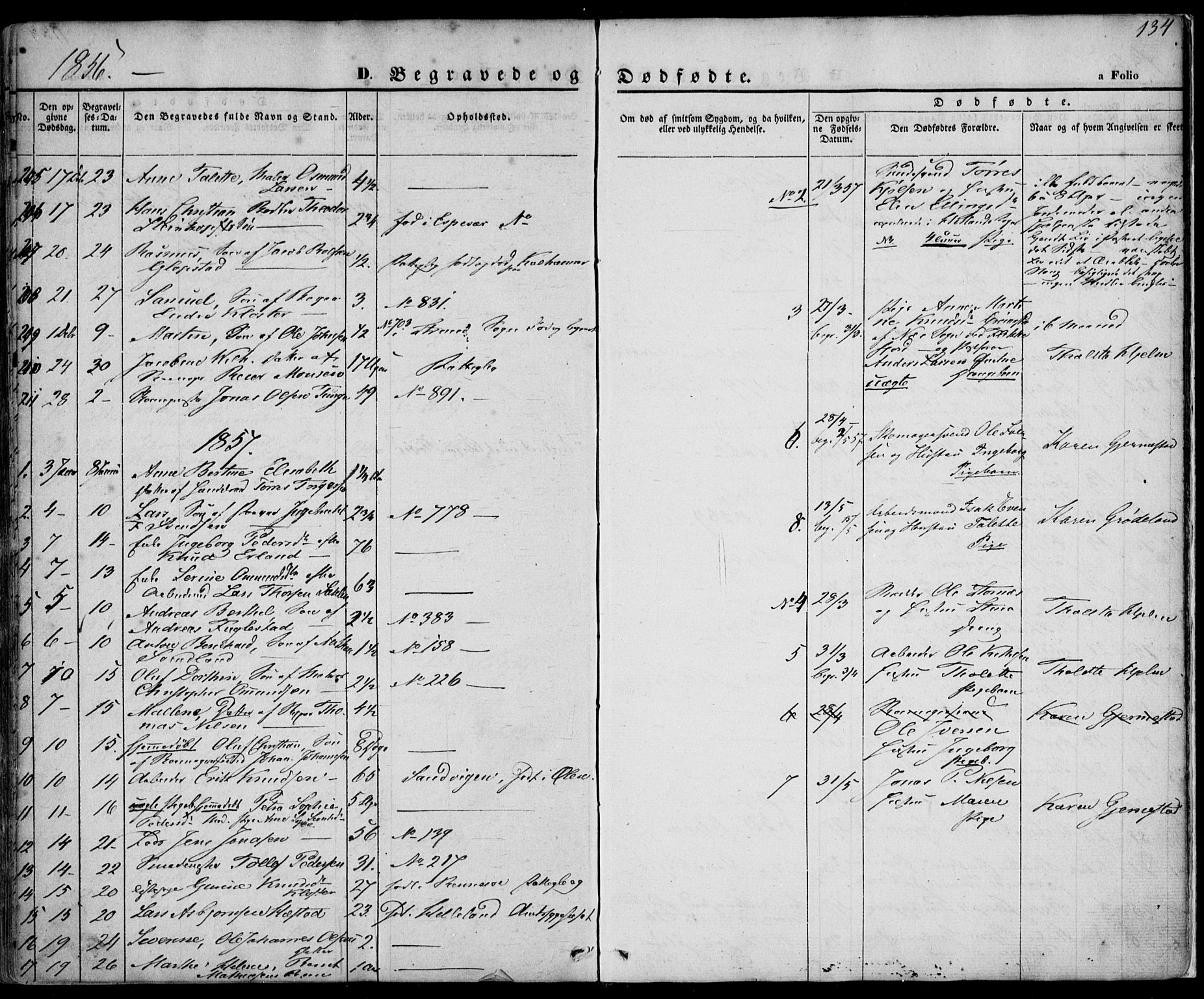 Domkirken sokneprestkontor, AV/SAST-A-101812/001/30/30BA/L0014: Parish register (official) no. A 13, 1841-1851, p. 134