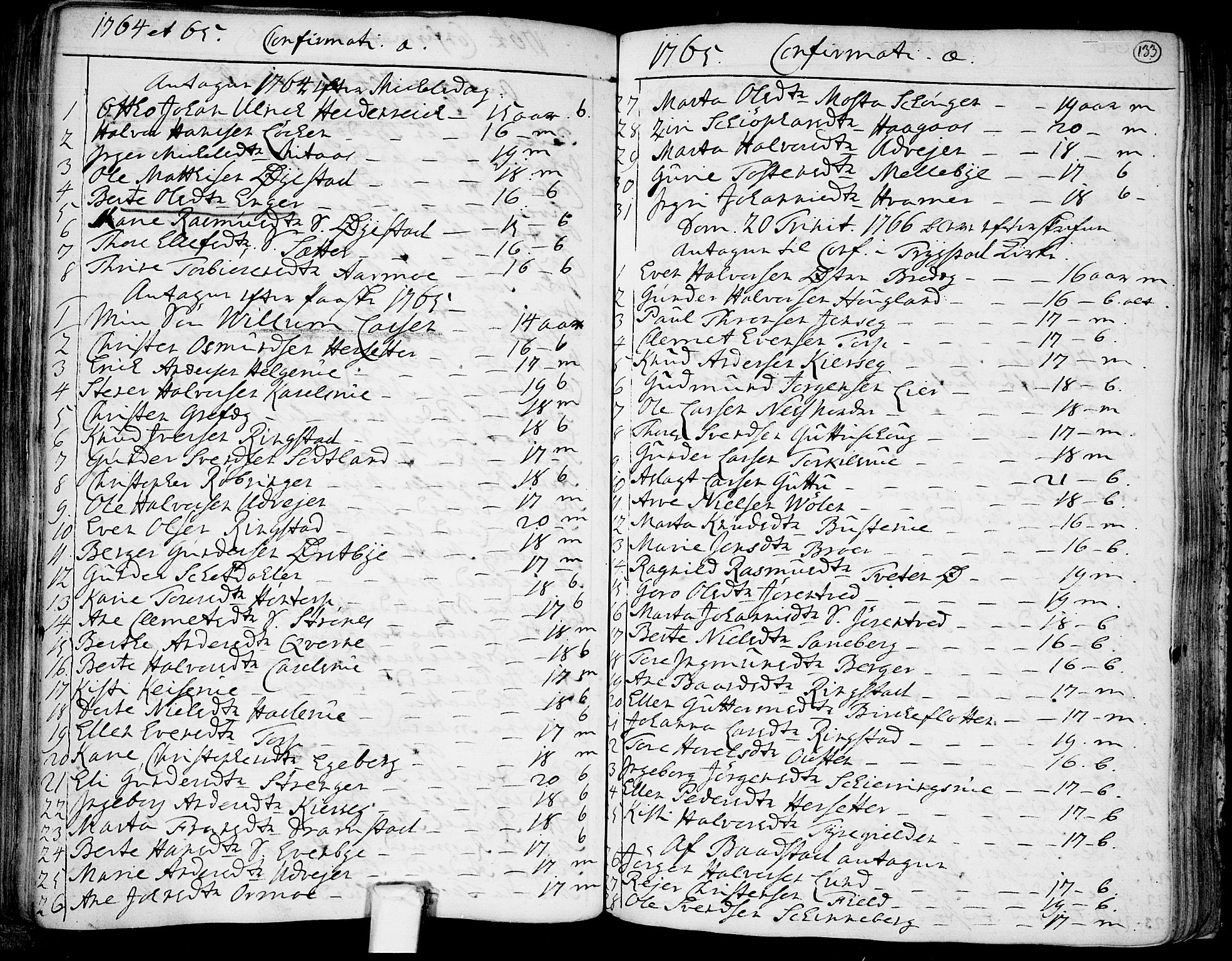Trøgstad prestekontor Kirkebøker, SAO/A-10925/F/Fa/L0004: Parish register (official) no. I 4, 1750-1784, p. 133
