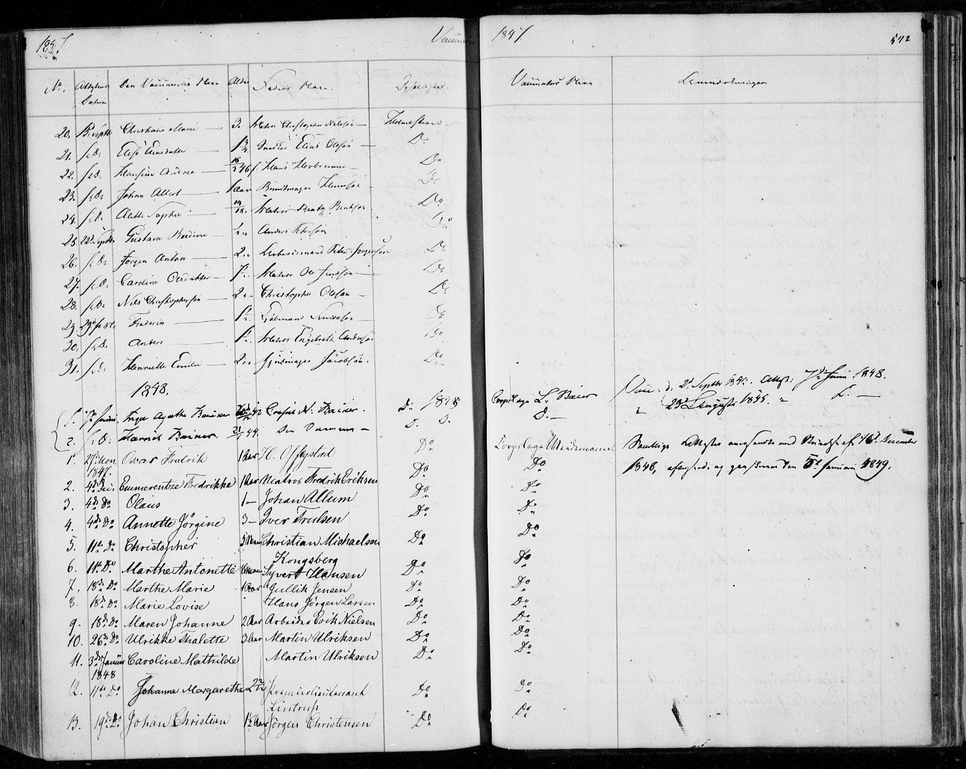 Holmestrand kirkebøker, SAKO/A-346/F/Fa/L0002: Parish register (official) no. 2, 1840-1866, p. 542