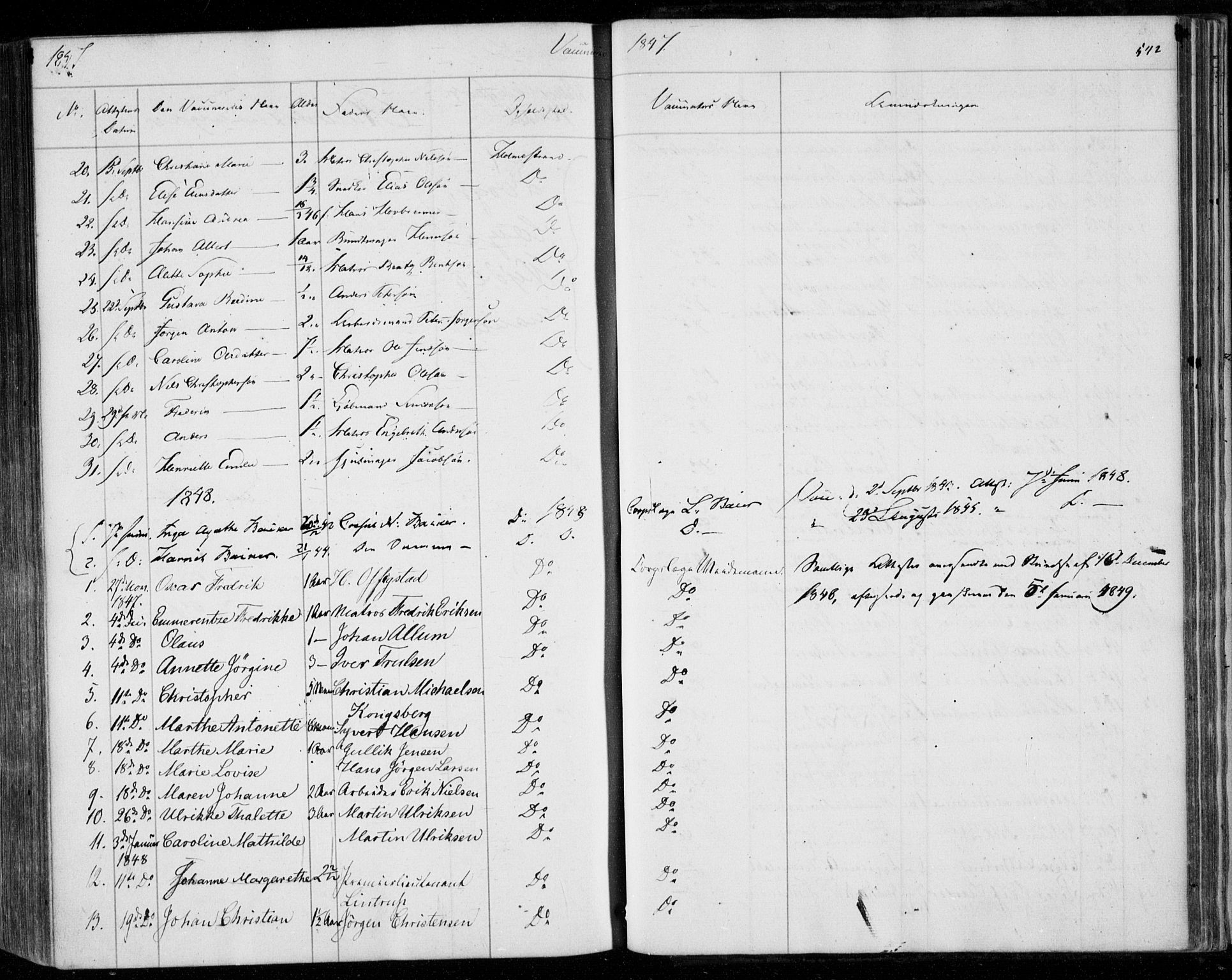 Holmestrand kirkebøker, AV/SAKO-A-346/F/Fa/L0002: Parish register (official) no. 2, 1840-1866, p. 542