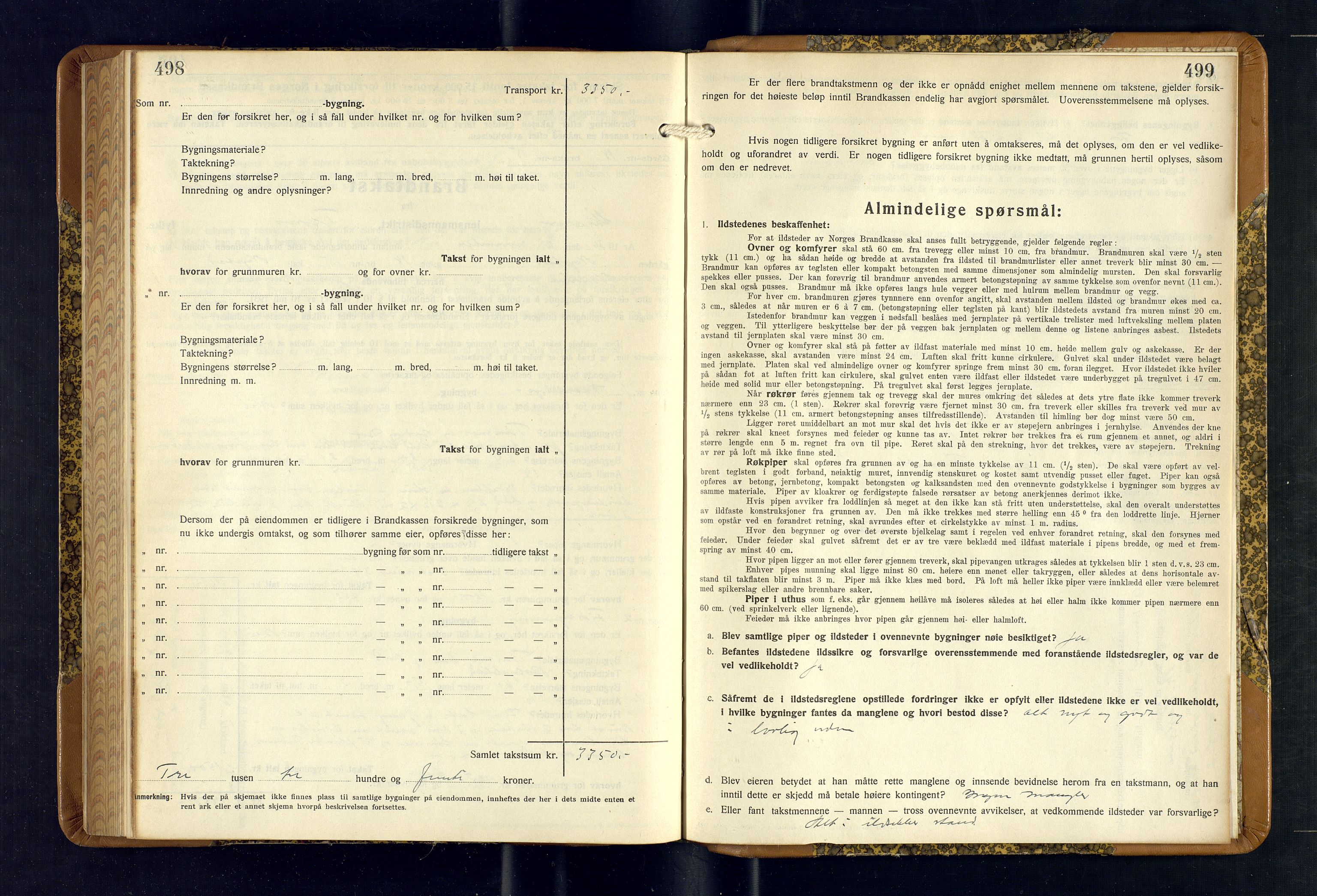 Skjervøy lensmannskontor, AV/SATØ-SATØ-63/F/Fu/Fub/L0265: Branntakstprotokoll (S), 1934-1936, p. 498-499