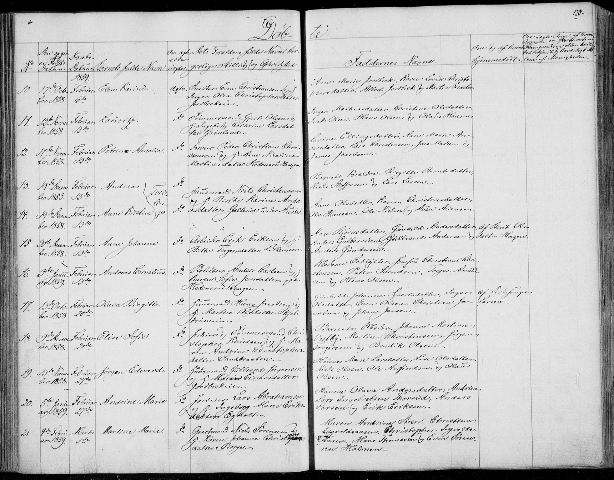 Skoger kirkebøker, SAKO/A-59/F/Fa/L0003: Parish register (official) no. I 3, 1842-1861, p. 120